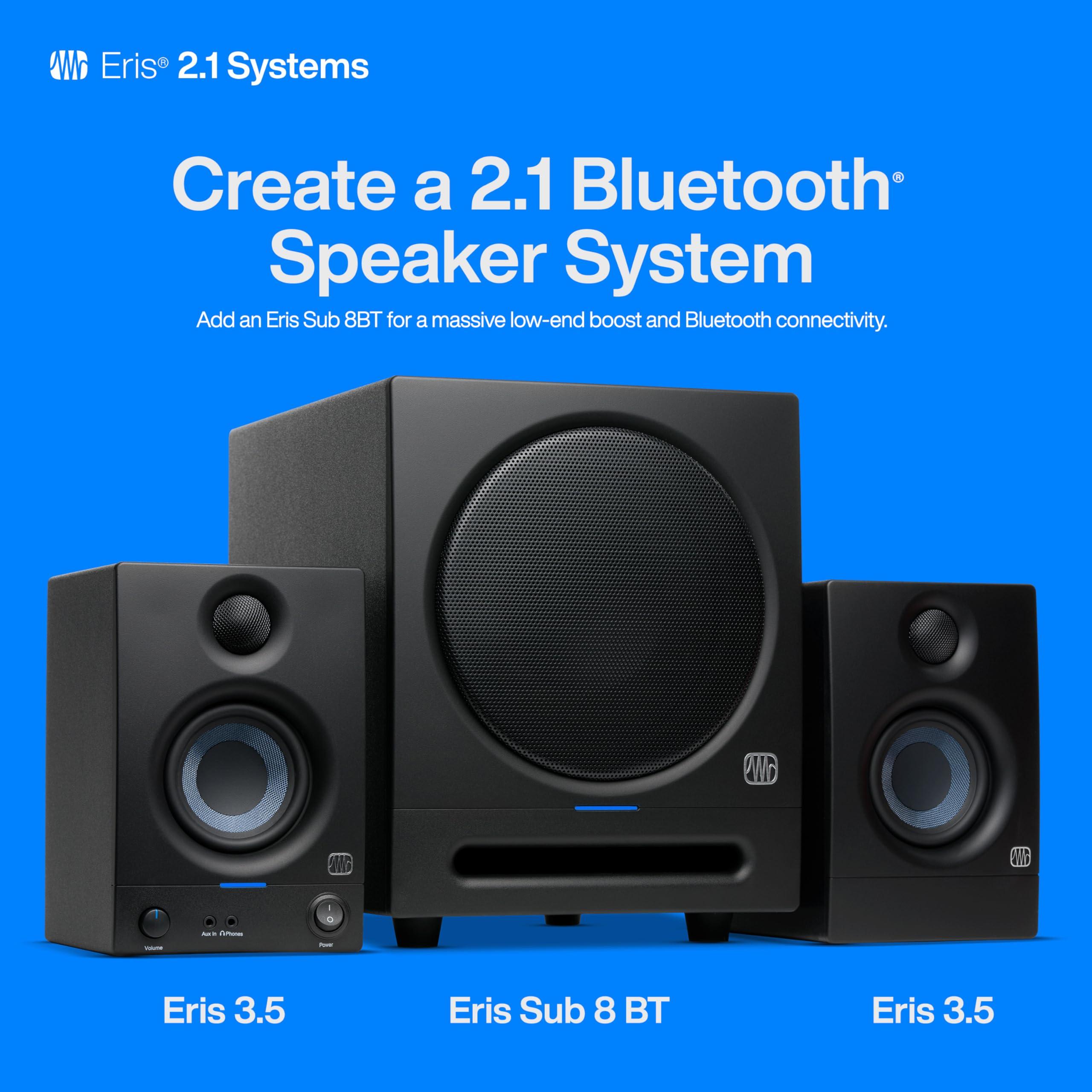 PreSonus Eris 3.5 Studio Monitors, Pair — Powered, Active Monitor Speakers for Near Field Music Production, Desktop Computer, Hi-Fi Audio - Image 6