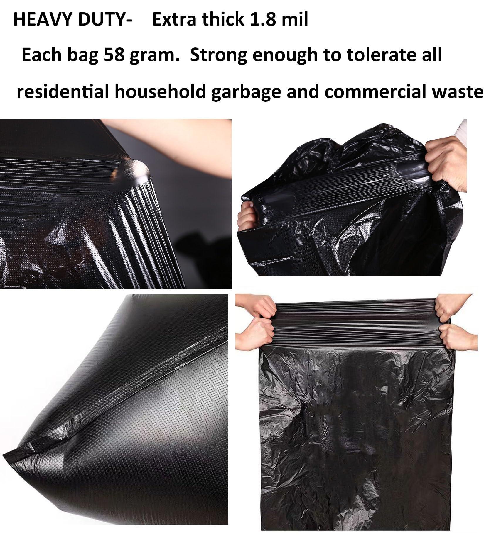 65 Gallon Trash Bags 1.8 Mil -50''x55'' Pack of 50 Thick Large Heavy Duty Multi-Use Garbage Bags Extra Large Strong Trash Can Liners for Office, Picnic,Kitchen, Bulk Bags (65 Gallon 50 Count) - Image 5
