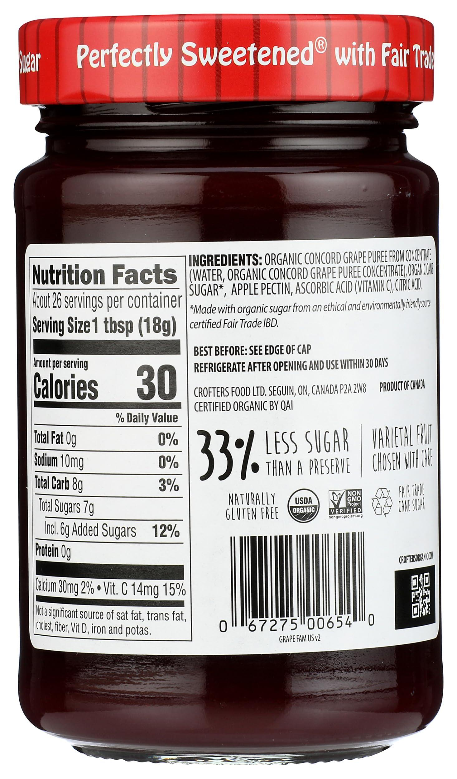 Crofters Organic Concord Grape Premium Spread, 16.5 oz - Image 2