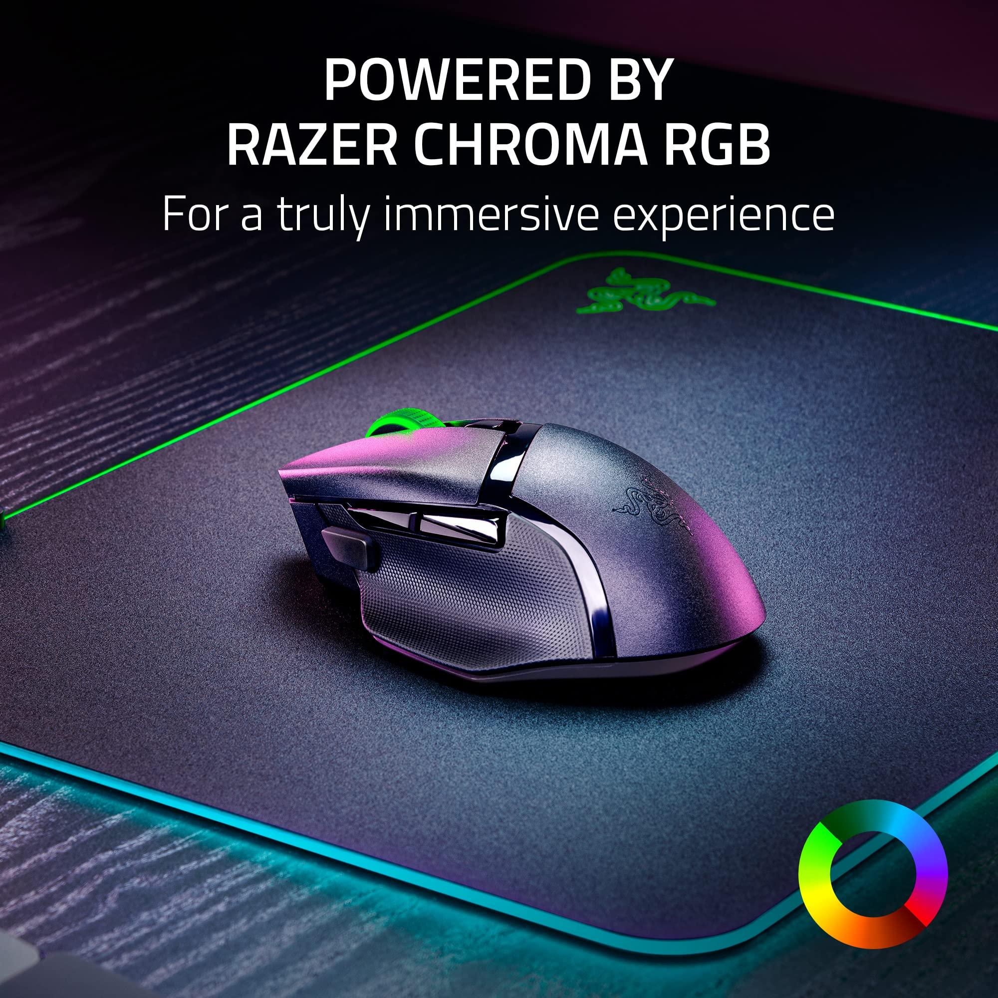 Razer Basilisk V3 X HyperSpeed Customizable Wireless Gaming Mouse: Mechanical Switches Gen-2-5G Advanced 18K Optical Sensor - Chroma RGB 9 Programmable Controls 535 Hr Battery Classic Black - Image 7