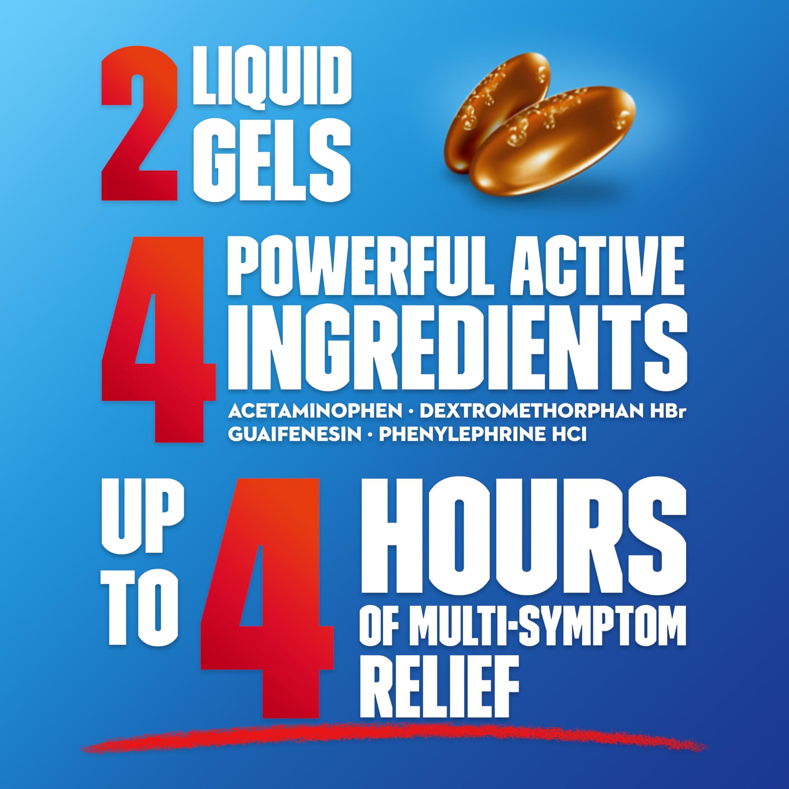 Mucinex Fast-Max Liquid Gels for Cold/Flu/Sore Throat, 16 Count - Image 4