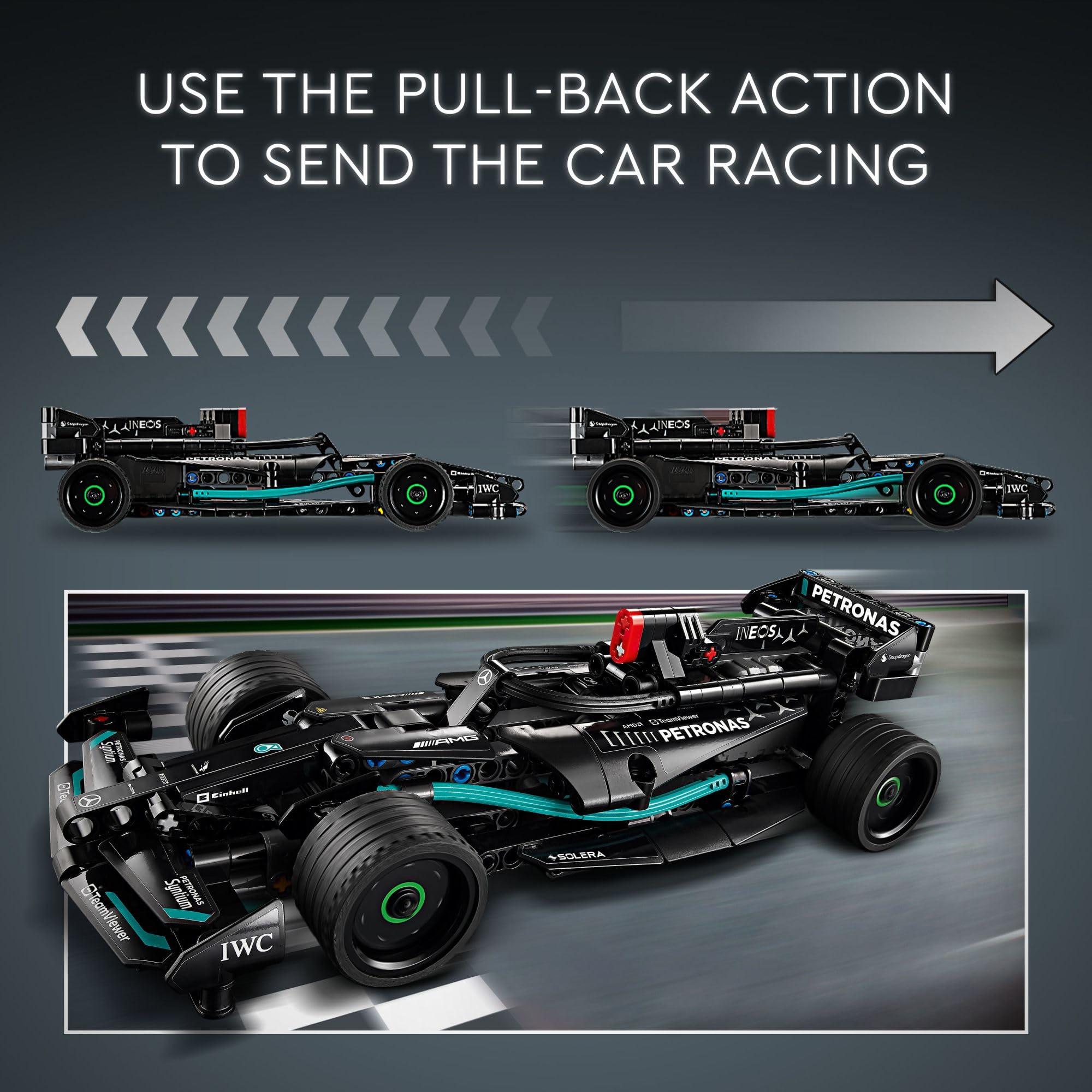LEGO Technic Mercedes-AMG F1 W14 E Performance Pull-Back Car Toy, Vehicle Building Set for Boys and Girls, Mercedes Race Car Toy Model, Gift for Kids Ages 7 and Up, 42165 - Image 3