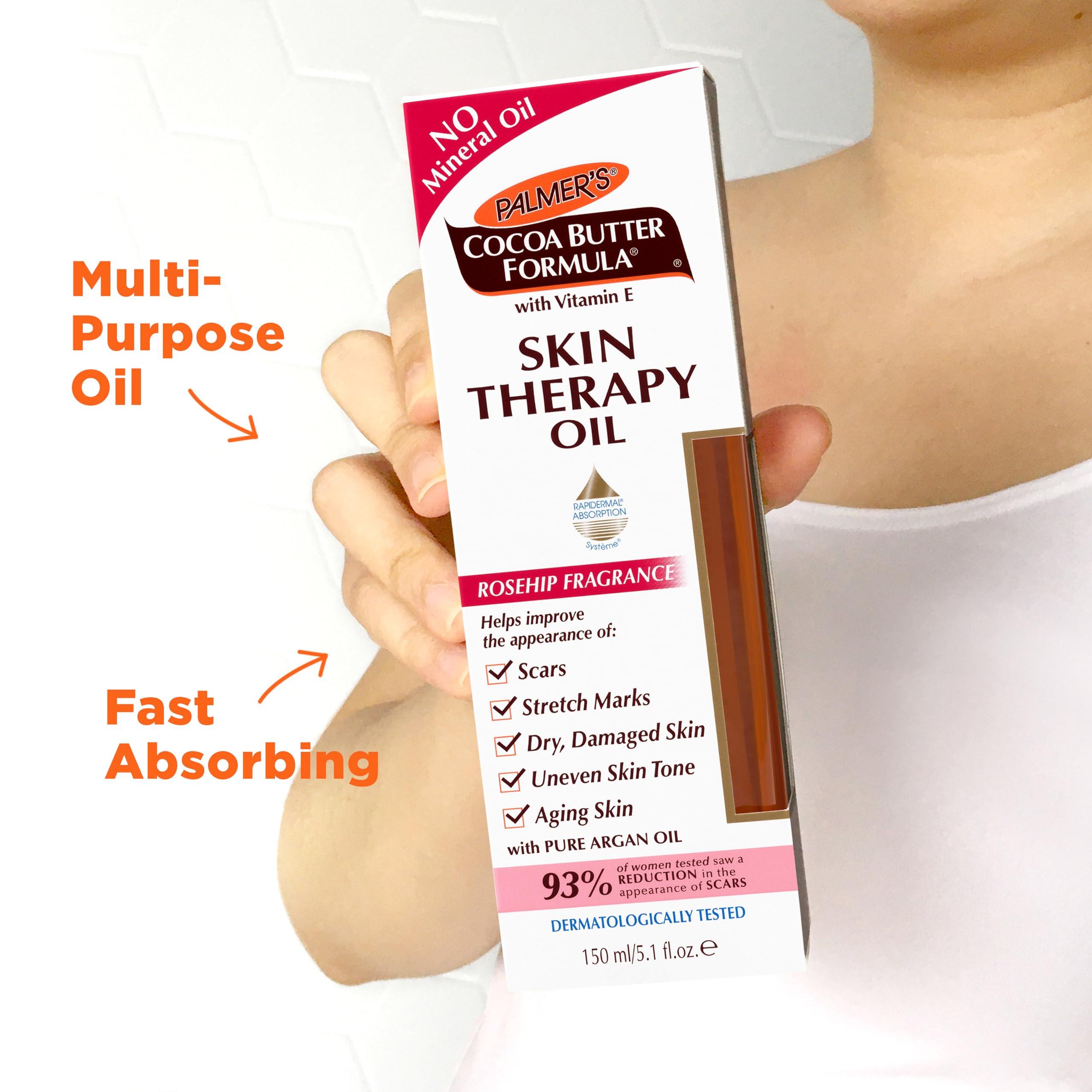 Palmer's Cocoa Butter Formula Skin Therapy Moisturizing Body Oil with Vitamin E, Rosehip Fragrance, 5.1 Ounces - Image 8