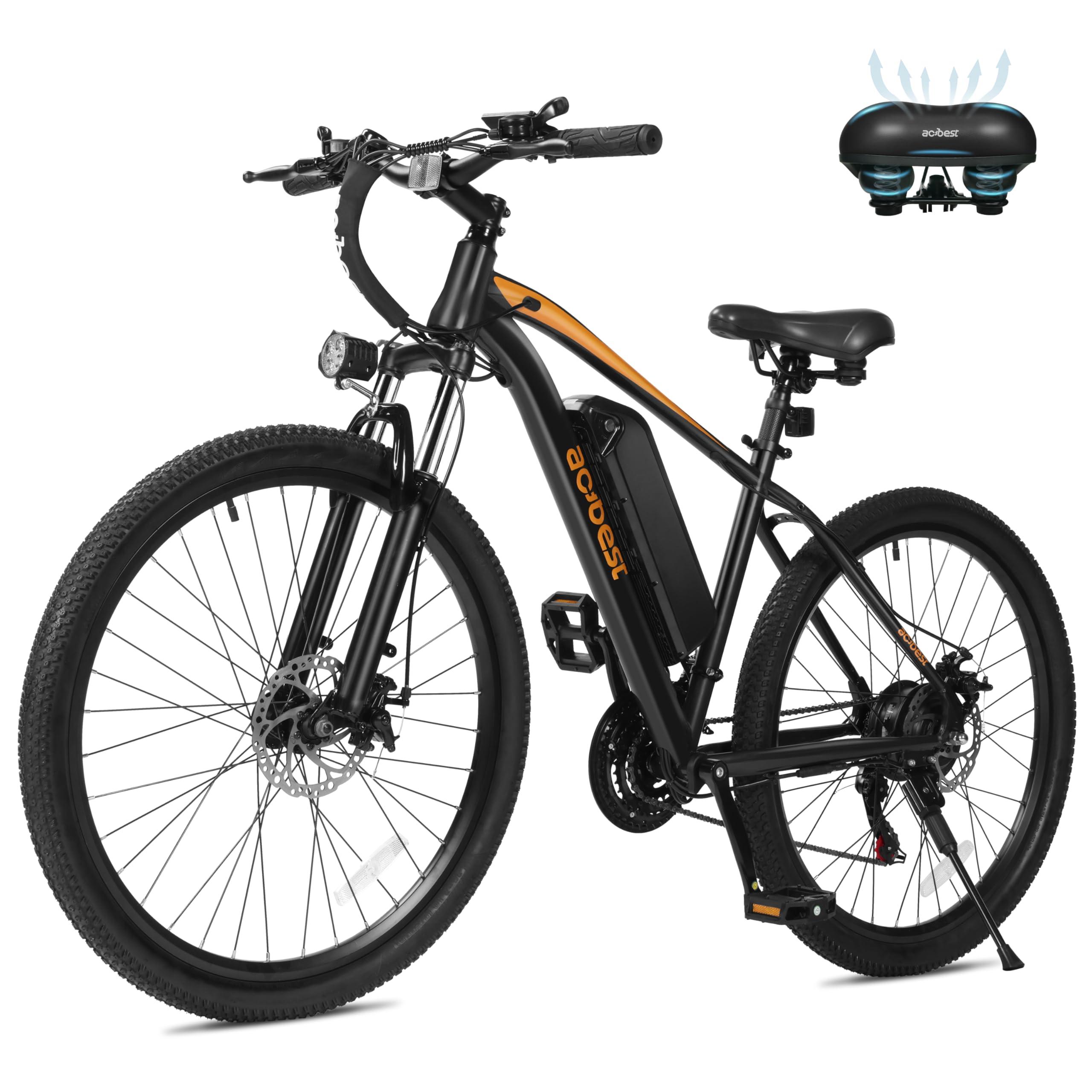 ACTBEST Apex Electric Bike for Adults, 27.5" Electric Mountain Bike with 21-Speed, Peak 1200W Motor 28MPH Top Speed, Max Range 55+ Miles, 499Wh Removable Battery E-Bike, Front Suspension