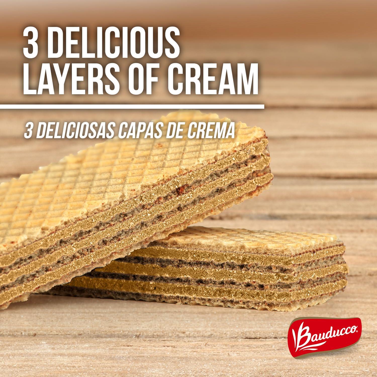 Bauducco Peanut Butter Wafers - Crispy Wafer Cookies With 3 Delicious, Indulgent Decadent Layers of Peanut Butter Flavored Cream - Delicious Sweet Snack or Desert - 5.0 oz (Pack of 1) - Image 4