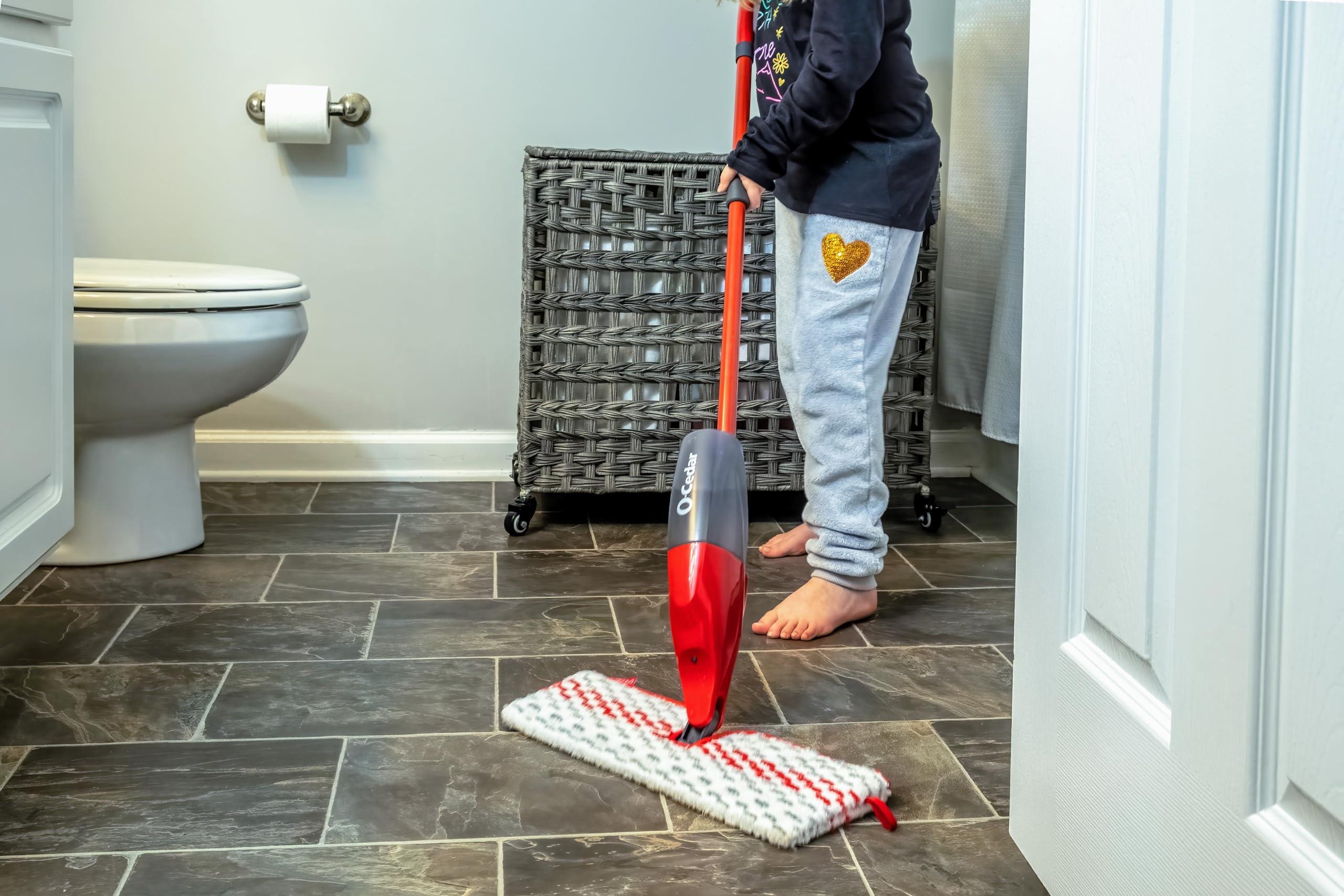 O-Cedar ProMist MAX Microfiber Spray Mop Removes 99% of Bacteria with just Water, Features 1 Extra Refill - Image 17