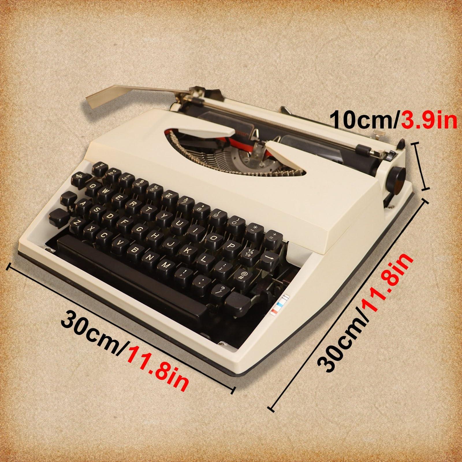 FQEXNFW Retro Style Manual Typewriter,Manual Traditional Typewriter,Classic Word Processor,Unable to Type,for Vintage Atmosphere Furnishings,Home,Window,Bookstore Furnishings Old Objects - Image 3