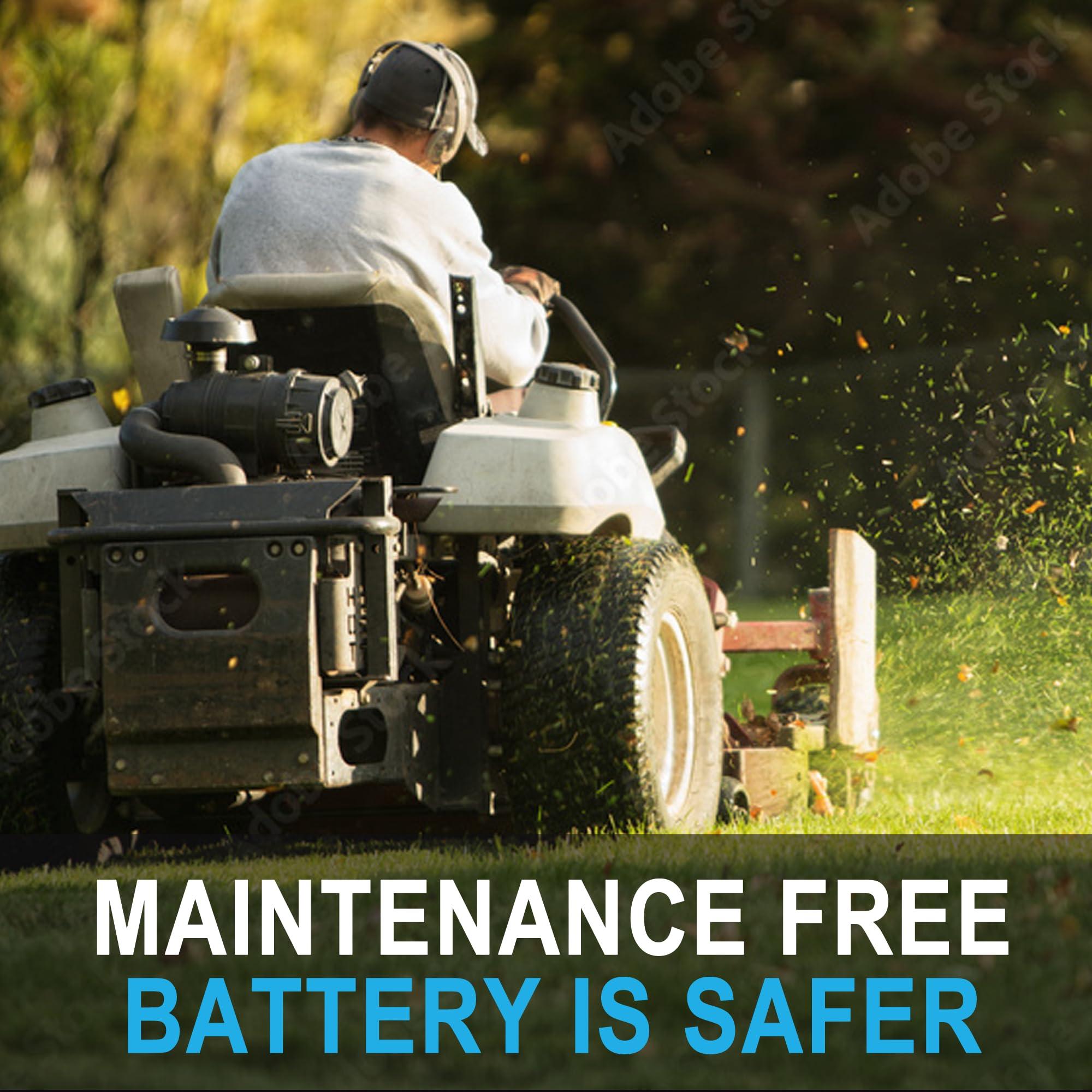 Marxon U1 320CCA Riding Lawn Mower Batteries, Garden Tractors Battery Maintenance Free AGM Battery, Compatible with Troy-Bilt, John Deere, Toro, Cub Cadet, Craftsman, Ariens Poulan Pro Massey Ferguson - Image 7