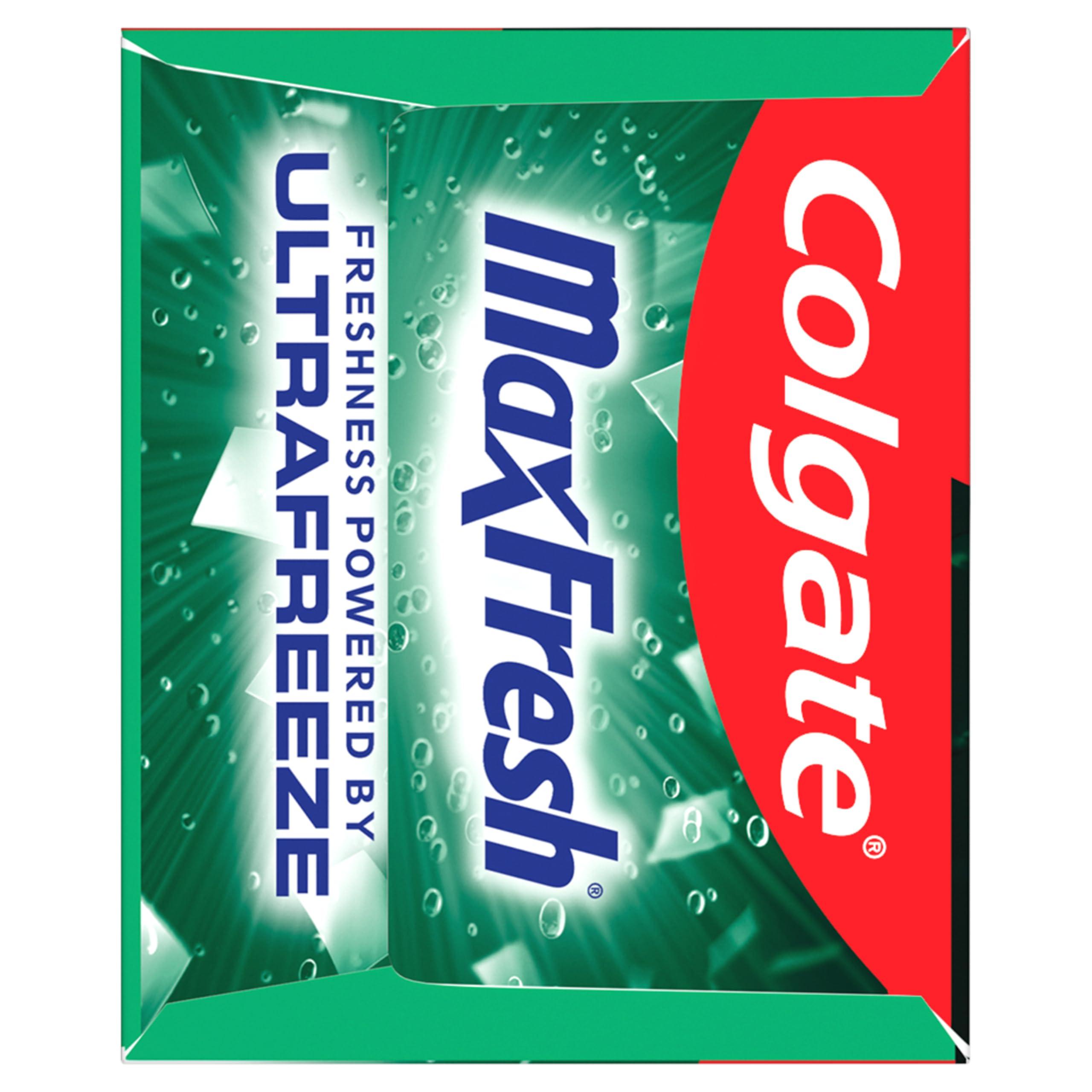 Colgate Max Fresh with Whitening Toothpaste with Mini Breath Strips, Clean Mint Toothpaste for Bad Breath, 6.3 Oz Tube - Image 8