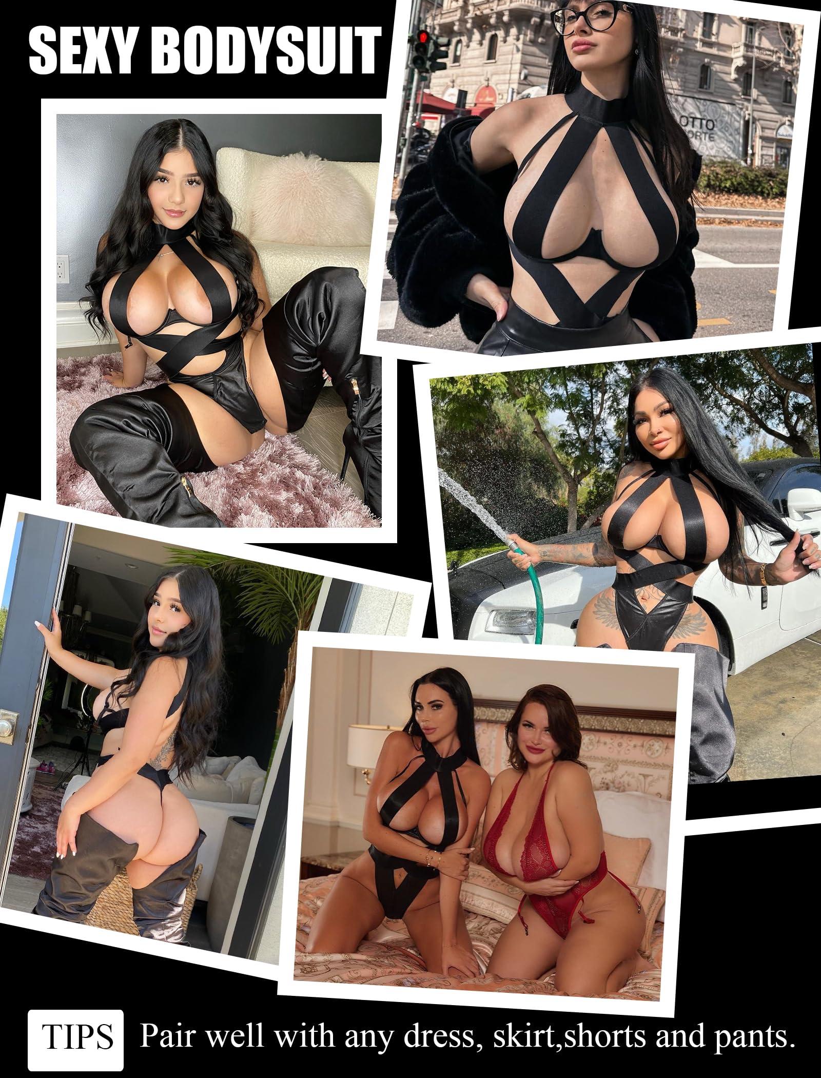 Avidlove Women Lingerie Sexy Bodysuit Strappy Teddy Lingeries One Piece Mini Babydoll with Underwire - Image 3