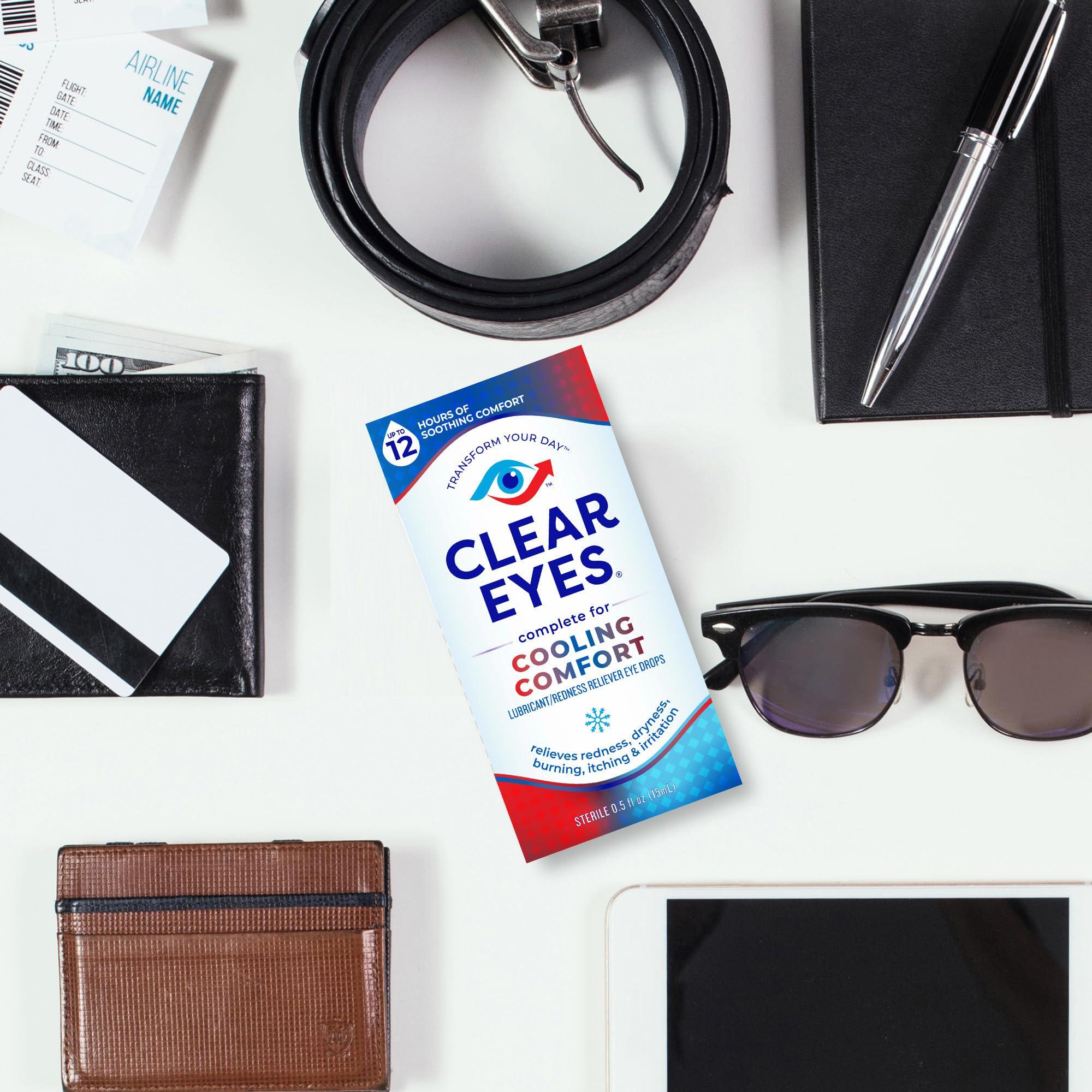 Clear Eyes Cooling Comfort Relief Eye Drops, 0.5 Fl Oz - Image 5