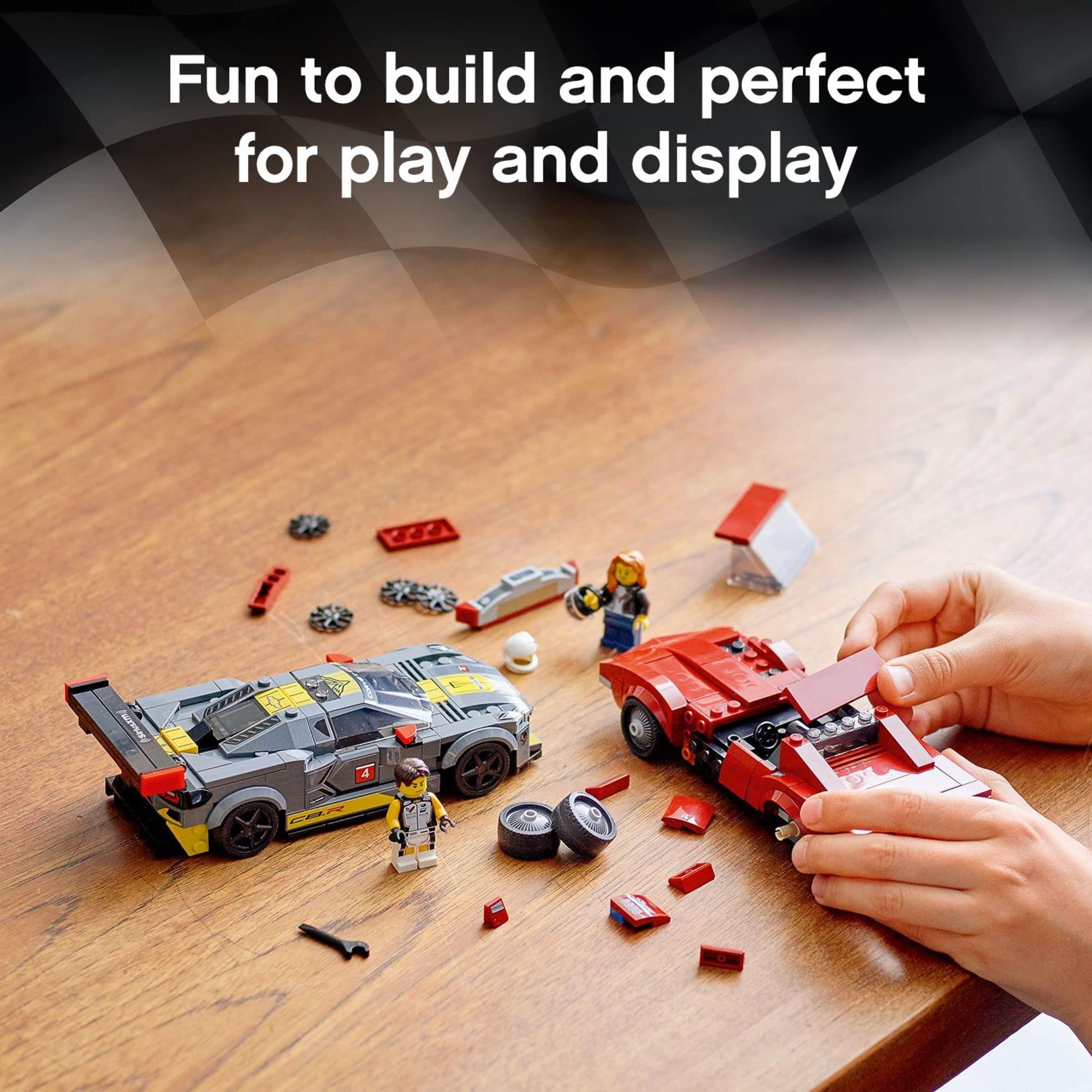 LEGO Speed Champions Chevrolet Corvette C8.R Race Car and 1969 Chevrolet Corvette 76903 Building Kit; New 2021 (512 Pieces) - Image 5