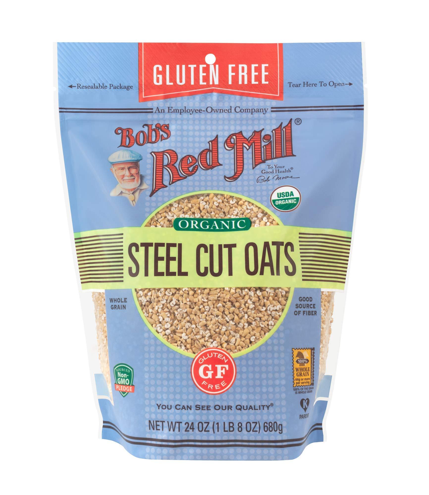 Bob's Red Mill Gluten Free Steel Cut Oats, 24 Oz (4 Pack)
