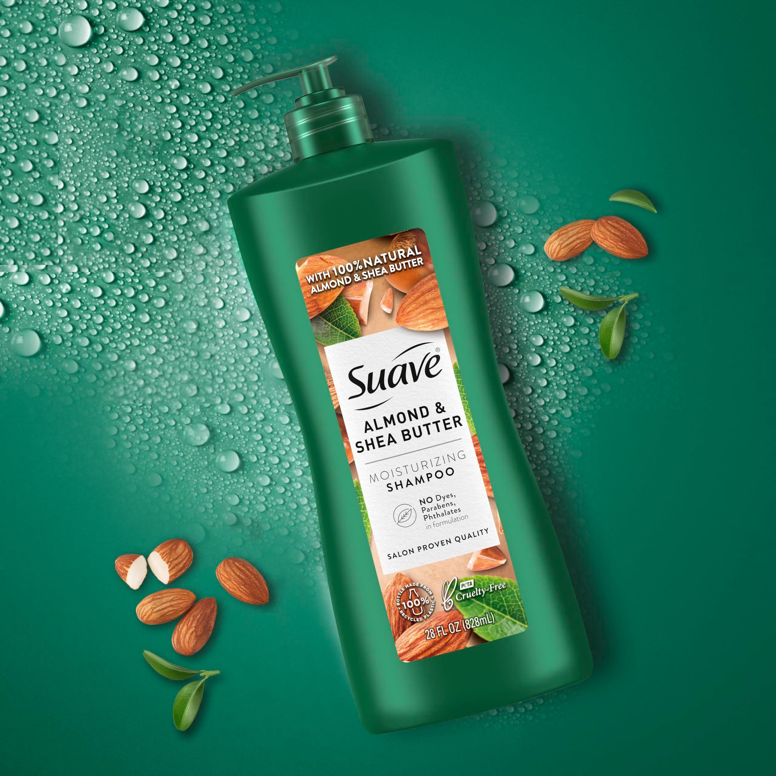 Suave Professionals Moisturizing Shampoo for Dry Hair Almond and Shea Butter Paraben-free and Dye-free 28 oz, Pack of 4 - Image 9