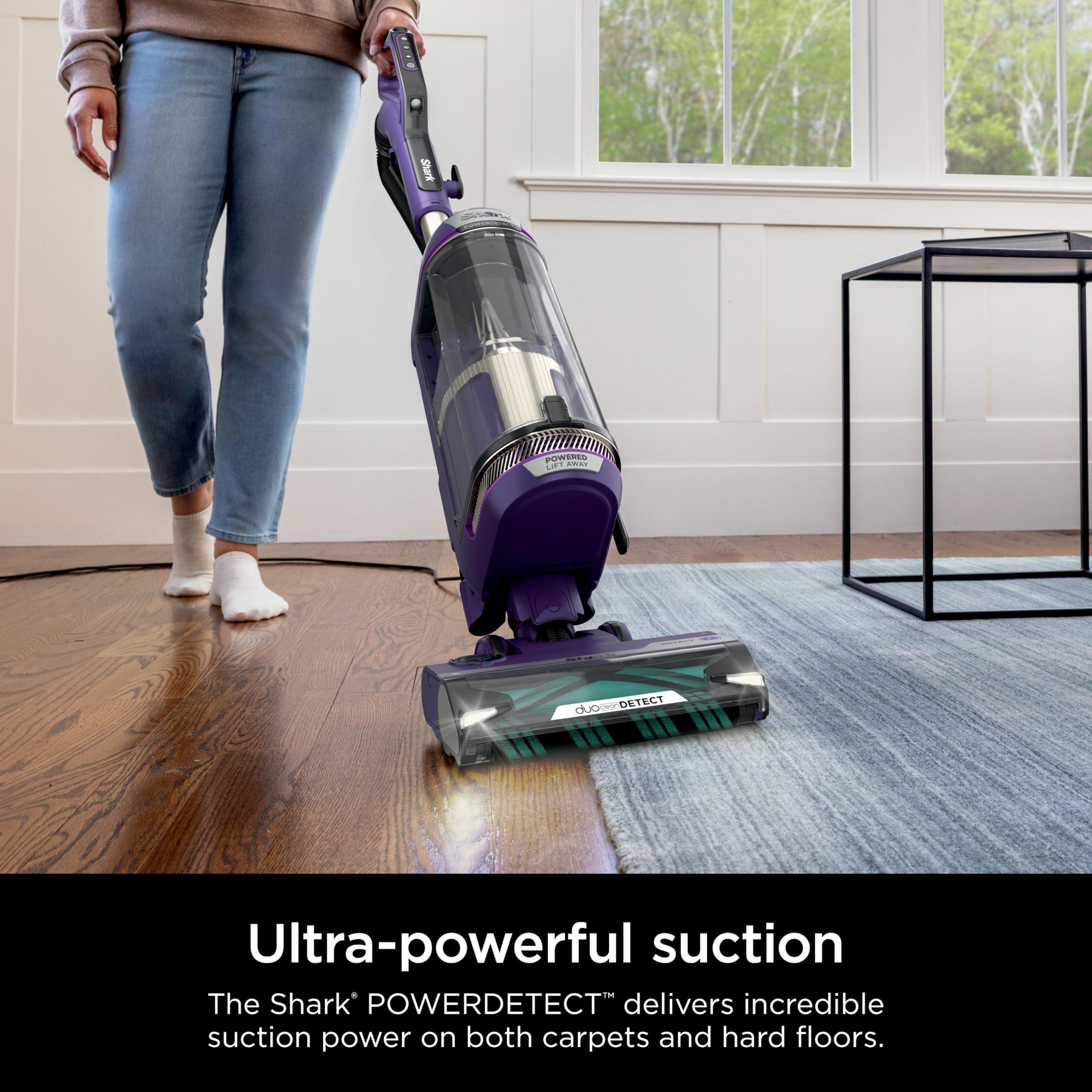 Shark POWERDETECT Upright Vacuum Cleaner with HEPA Filter, Heavy Duty Vacuum with Powerful Suction for Pet Hair Pickup, DuoClean Technology, Powered Lift-Away, Ideal for Carpets & Hardfloors, AZ4002 - Image 2