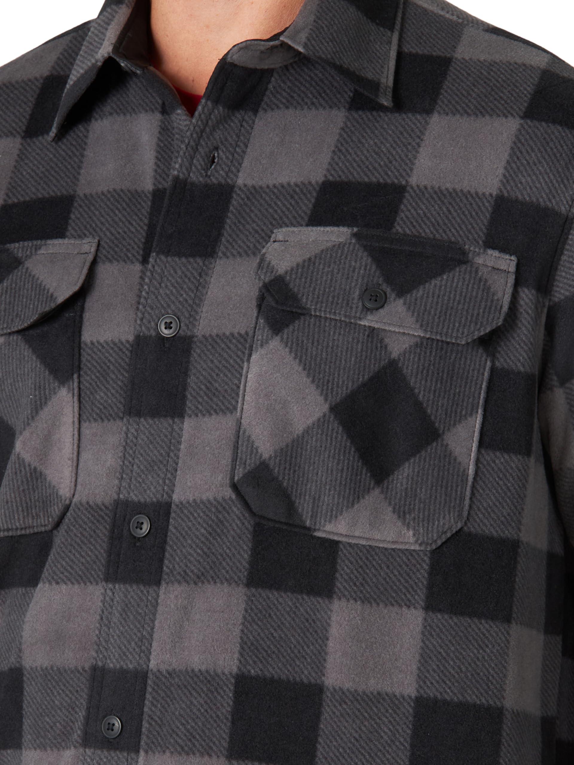 Wrangler Authentics Men's Long Sleeve Heavyweight Fleece Shirt - Image 3