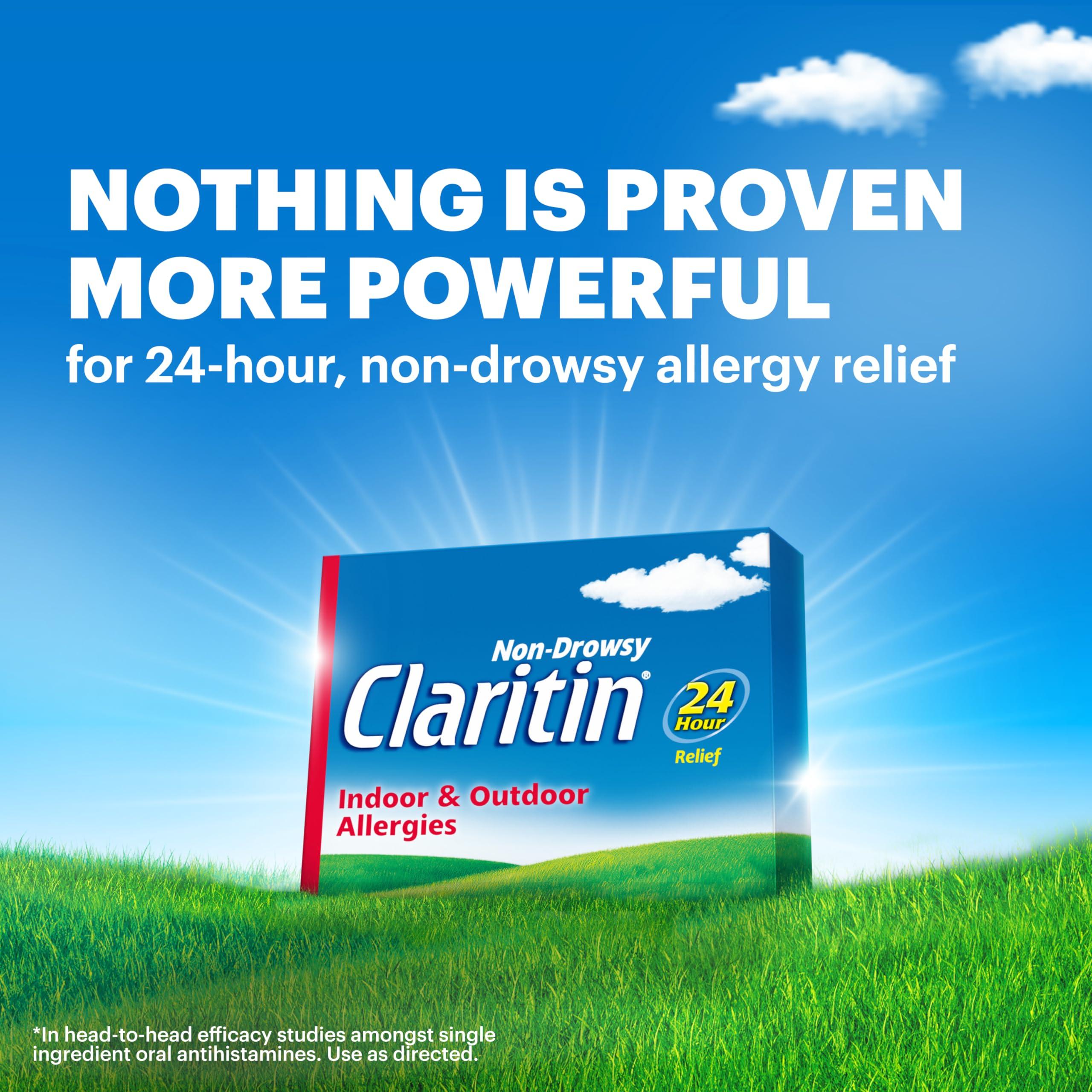 Claritin Allergy Medicine for Adults, 24-Hour Non-Drowsy Loratadine 10mg Pills, Antihistamine, 30 Tablets + 1ct On-The-Go Relief - Image 2