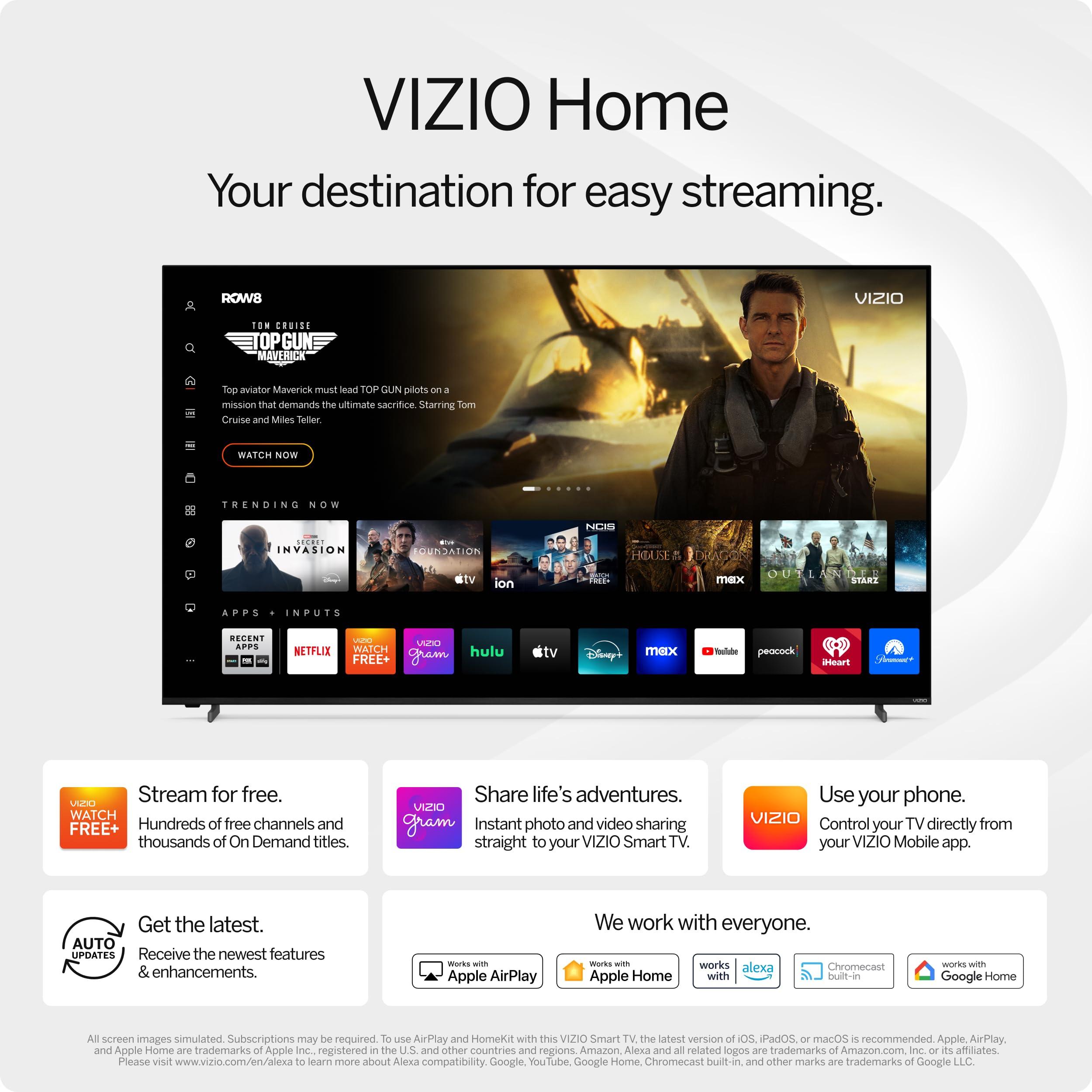 VIZIO HD 32" 720P LED Smart TV with Dual-Band WiFi 5, TV Apps - VHD32M-0807 (Renewed) - Image 4