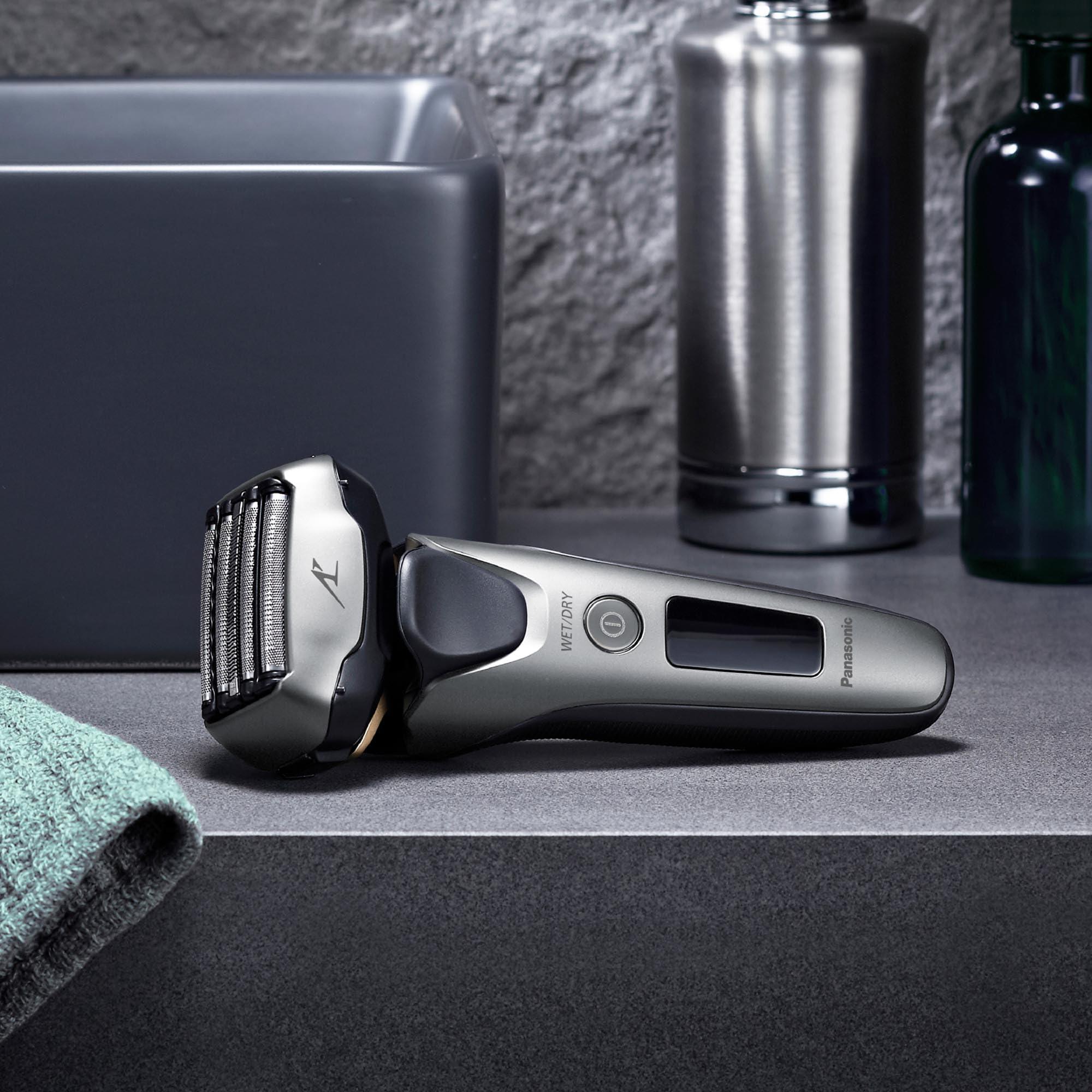 Panasonic ARC5 Electric Razor for Men with Pop-up Trimmer, Wet Dry 5-Blade Electric Shaver with Intelligent Shave Sensor and 16D Flexible Pivoting Head - ES-ALV6HS (Silver) - Image 11