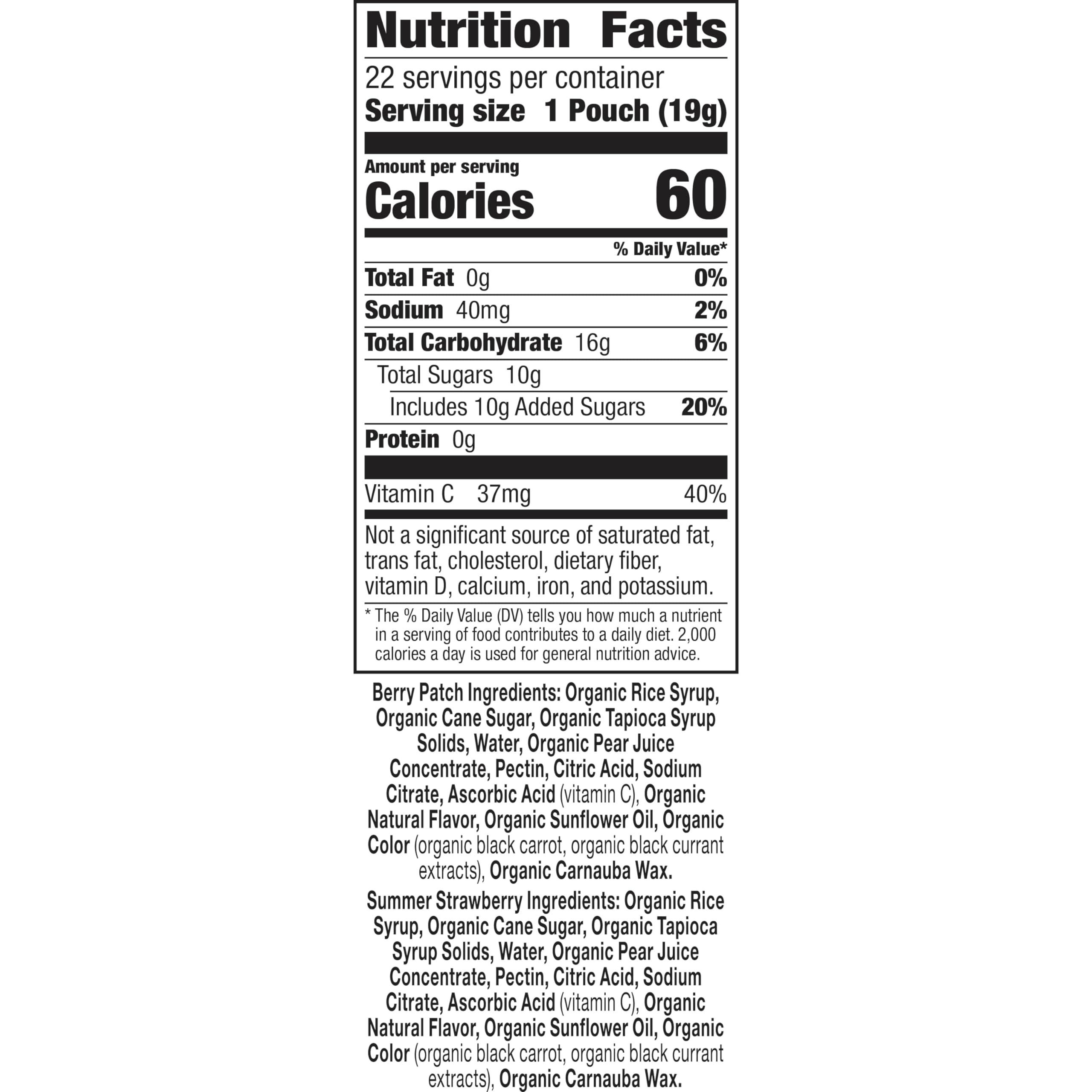 Annie's Organic Bunny Fruit Snacks, Variety Pack, Gluten Free Snack, 22 ct, 15.4 oz - Image 2