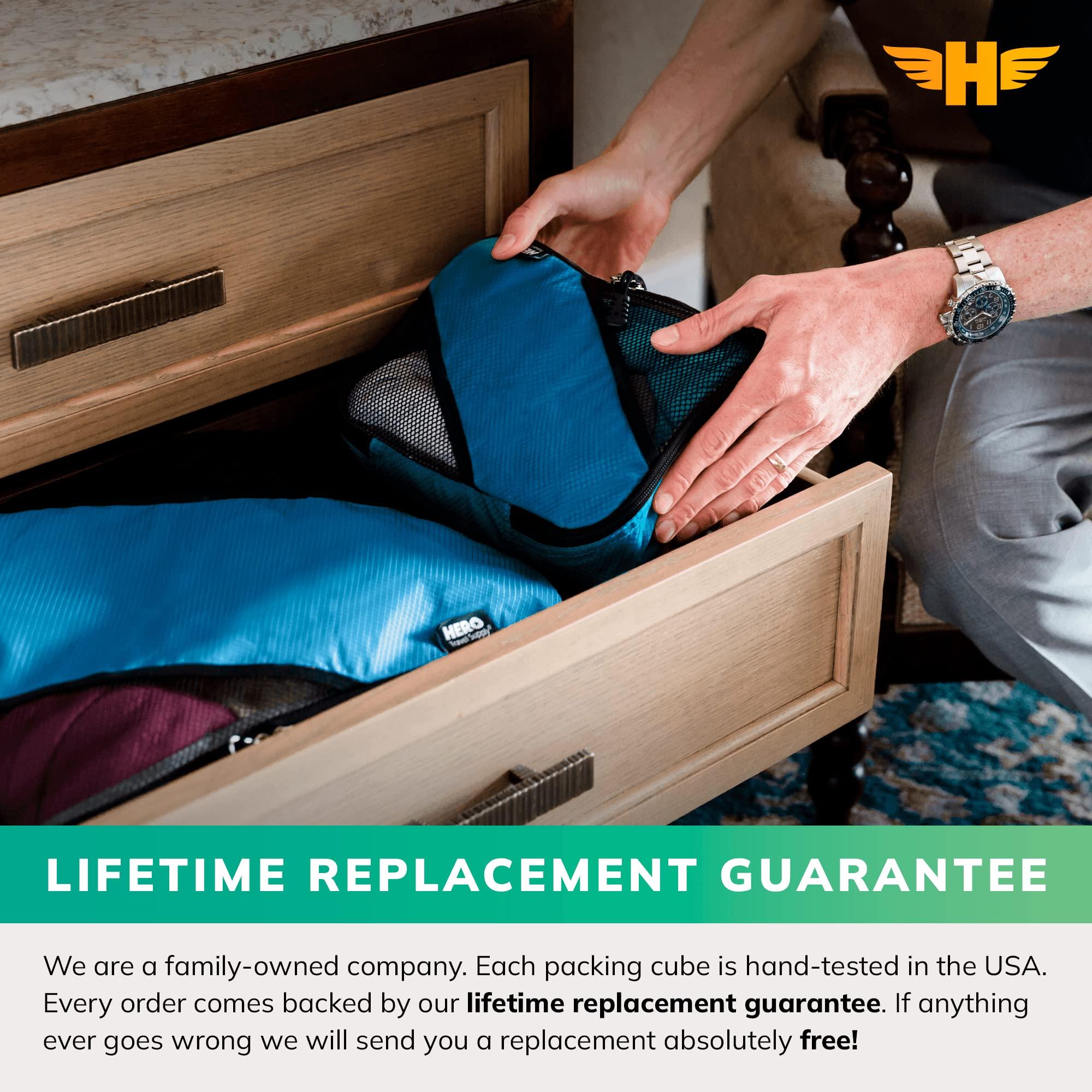 HERO Packing Cubes (3 Set) for Carry On Luggage with Bonus Laundry Bag - Image 2