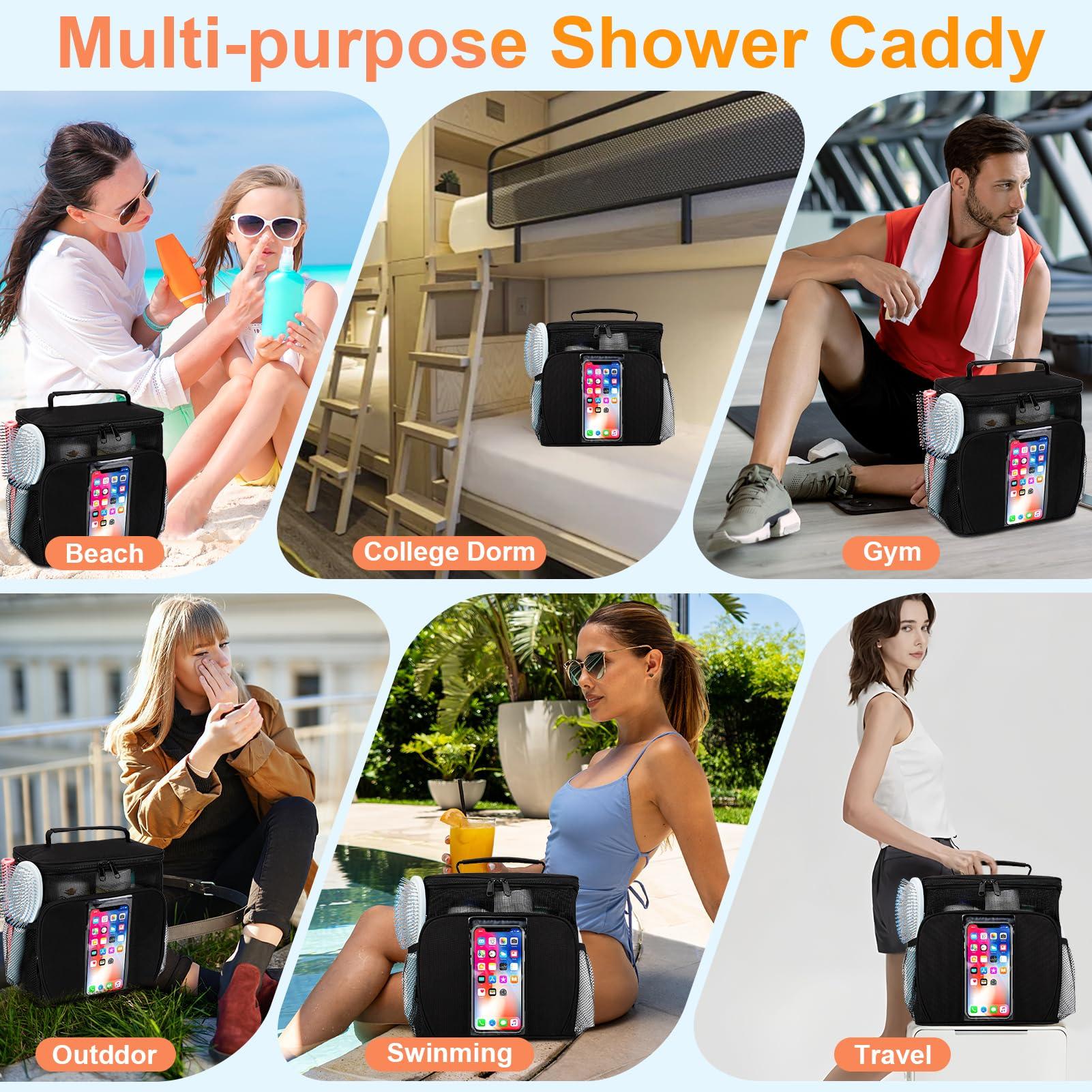 Dorm Room Essentials for Guys, Quick Dry Mesh Shower Caddy, Travel Toiletry Bag for Men and Women, Travel Cruise Ship Camping Essentials, Large Makeup Organizer for Full-Sized Toiletries Gifts for Men - Image 7