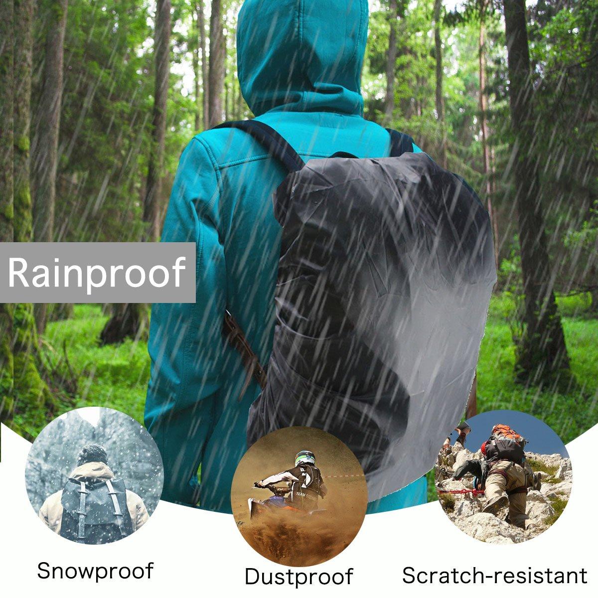 Frelaxy Waterproof Backpack Rain Cover, 10000mm Waterproof Level, Upgraded Ultra-Strong Multilayer Structure, Antislip Cross Buckle Strap, Ultralight Compact Portable, for Hiking, Camping, Traveling - Image 6
