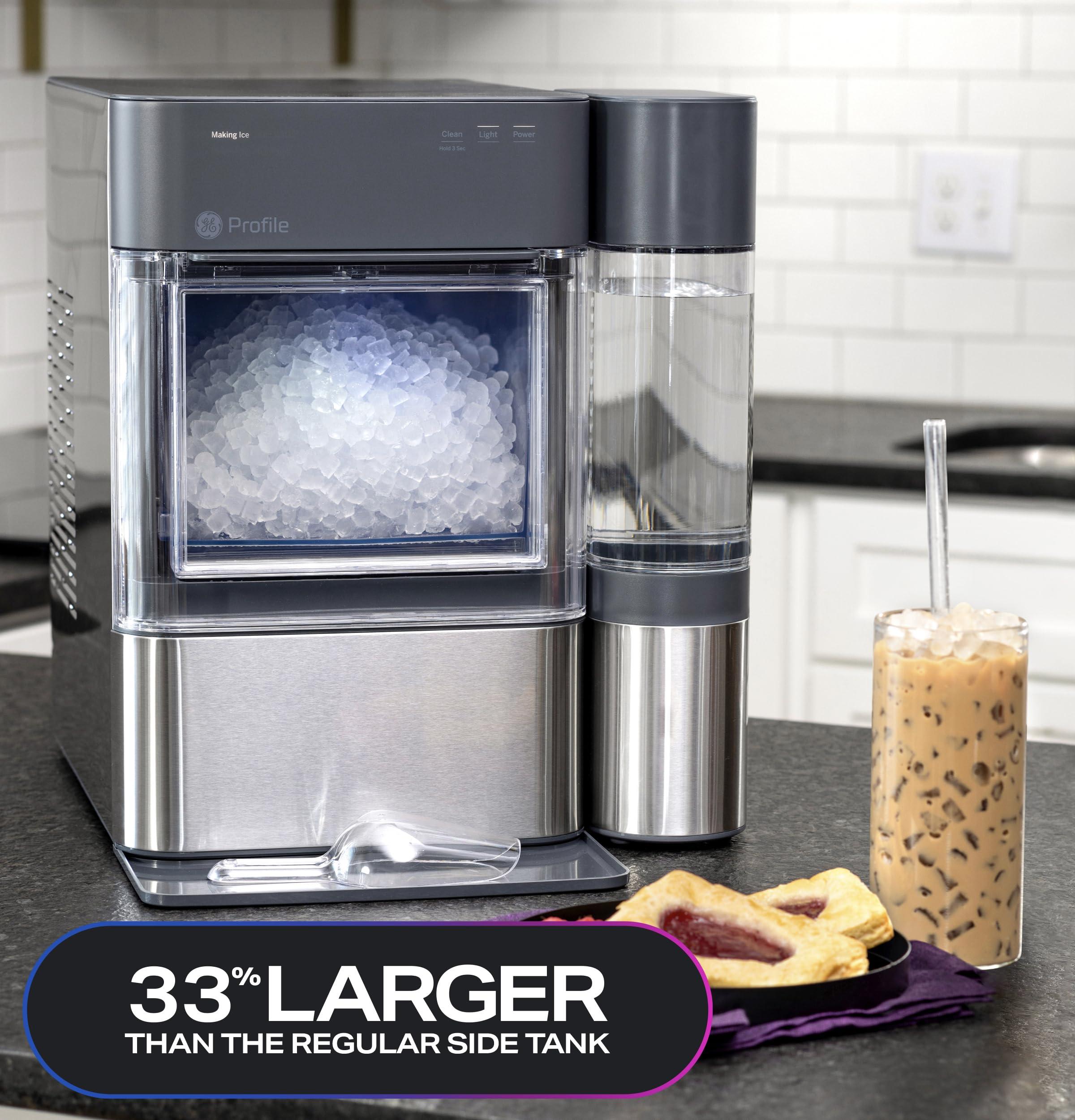 GE Profile Opal 2.0 XL with 1 Gallon Tank, Chewable Crunchable Countertop Nugget Ice Maker, Scoop included, 38 lbs in 24 hours, Pellet Ice Machine with WiFi & Smart Connected, Stainless Steel - Image 2