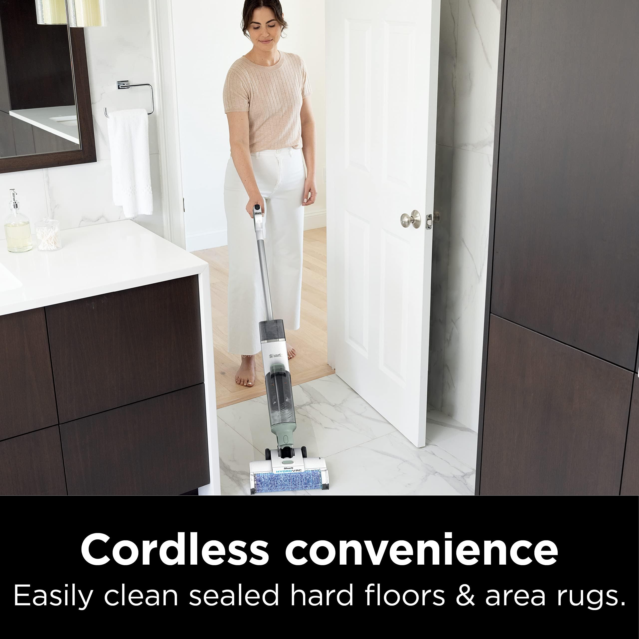 Shark AW302 HydroVac Cordless Pro XL 3-in-1 Vacuum, Mop & Self-Cleaning System with 2 Brushrolls & 2 Solutions for Multi-Surface Cleaning, for Hardwood, Tile, Area Rug & More, Tea Green - Image 7