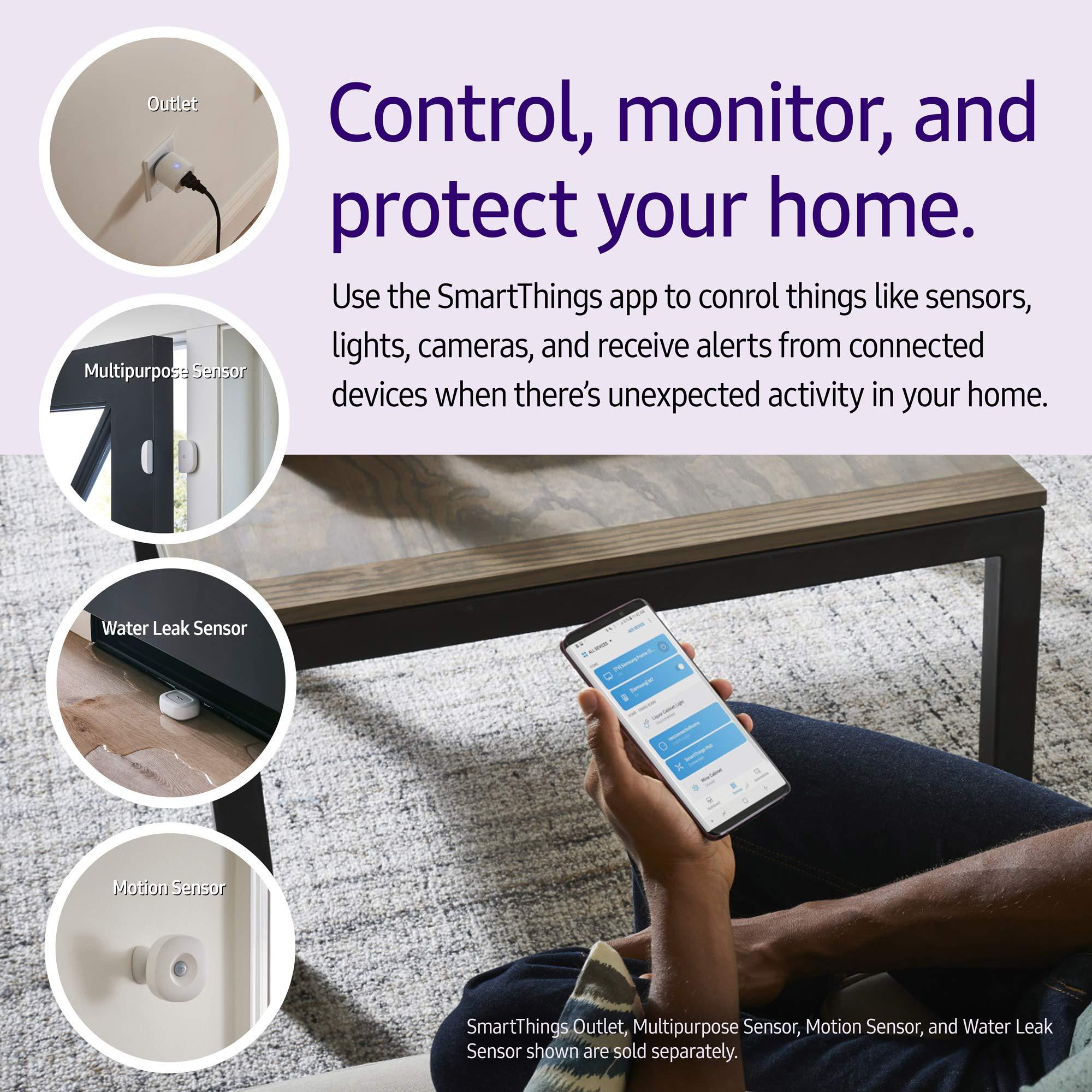 SmartThings Hub 3rd Generation [GP-U999SJVLGDA] Smart Home Automation Hub Home Monitoring Smart Devices - Alexa Google Home Compatible - Zigbee, Z-Wave, Cloud to Cloud Protocols – White - Image 5
