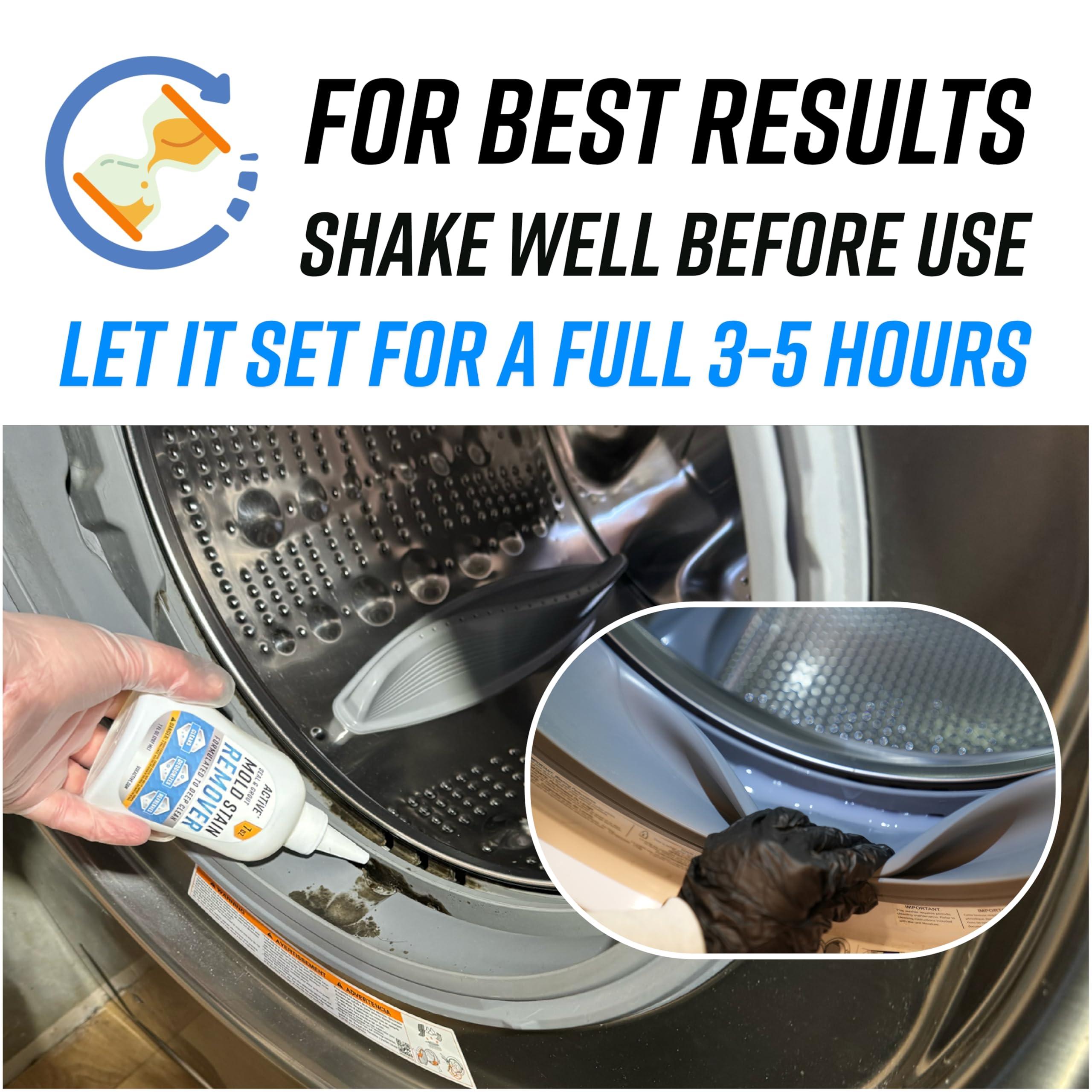 ACTIVE Mold Stain Remover Gel Cleaner Heavy Duty Stain Cleaner for Front Loader Washing Machine Seal, Bathroom Grout, Shower, Caulk - Front Load Washer Cleaning Solution - 7 Fl Oz - Image 8