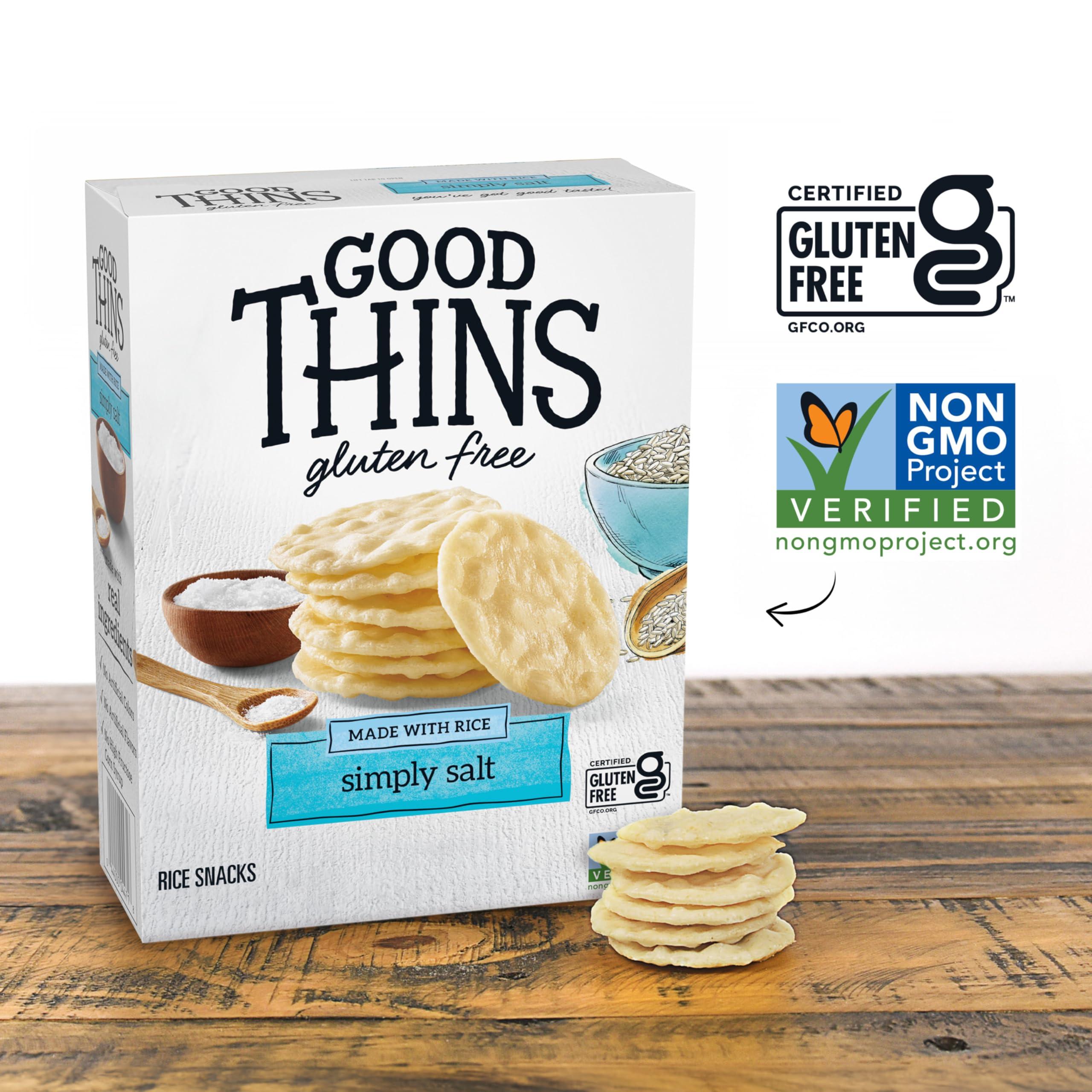 GOOD THINS Rice & Corn Snacks Gluten Free Crackers Variety Pack, Bulk Snack Crackers, 4 Boxes - Image 6
