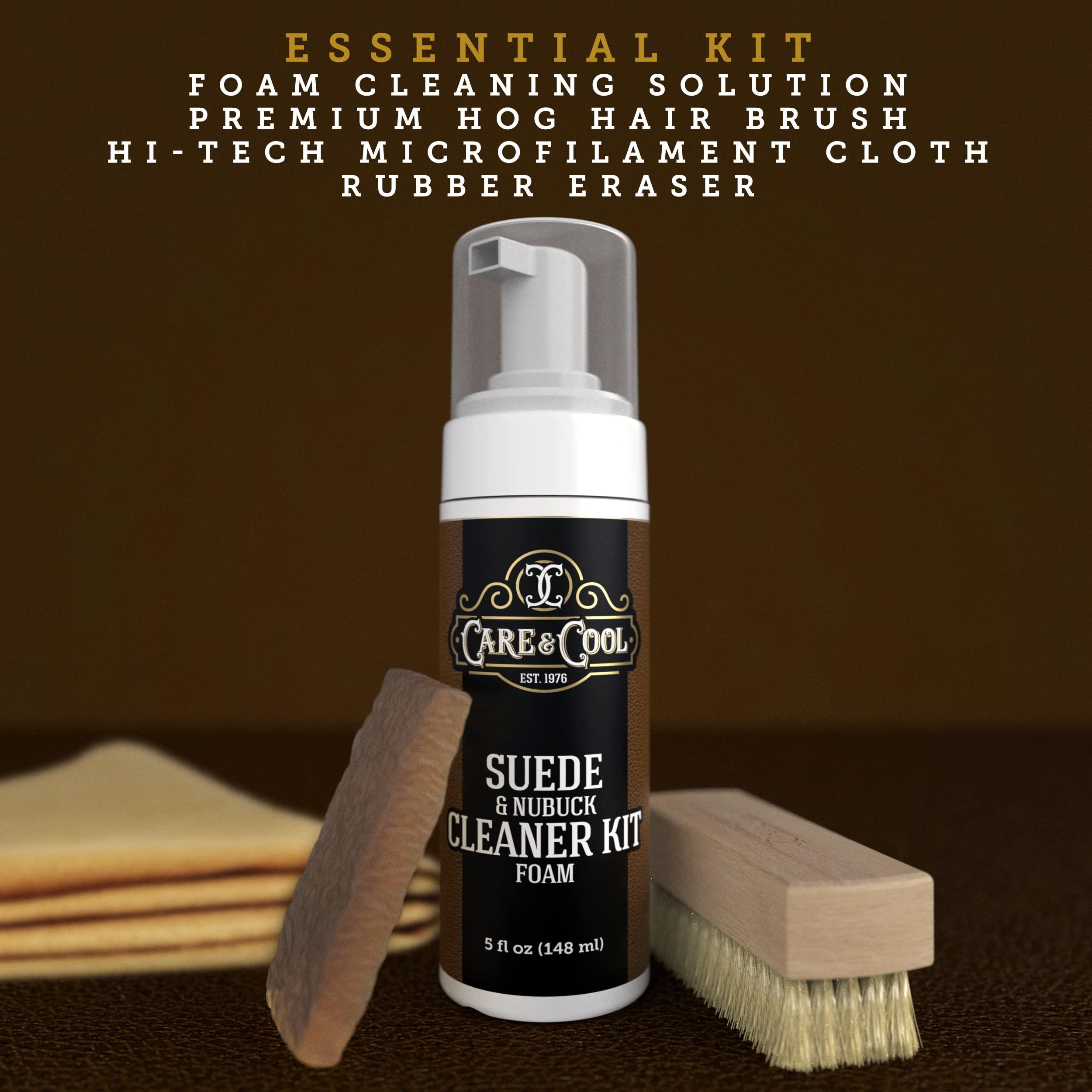 Care & Cool Suede and Nubuck Cleaner FOAM KIT (5 oz) Restores Color and Vibrancy to Shoes, Boots, Clothes, and Furniture. - Image 4
