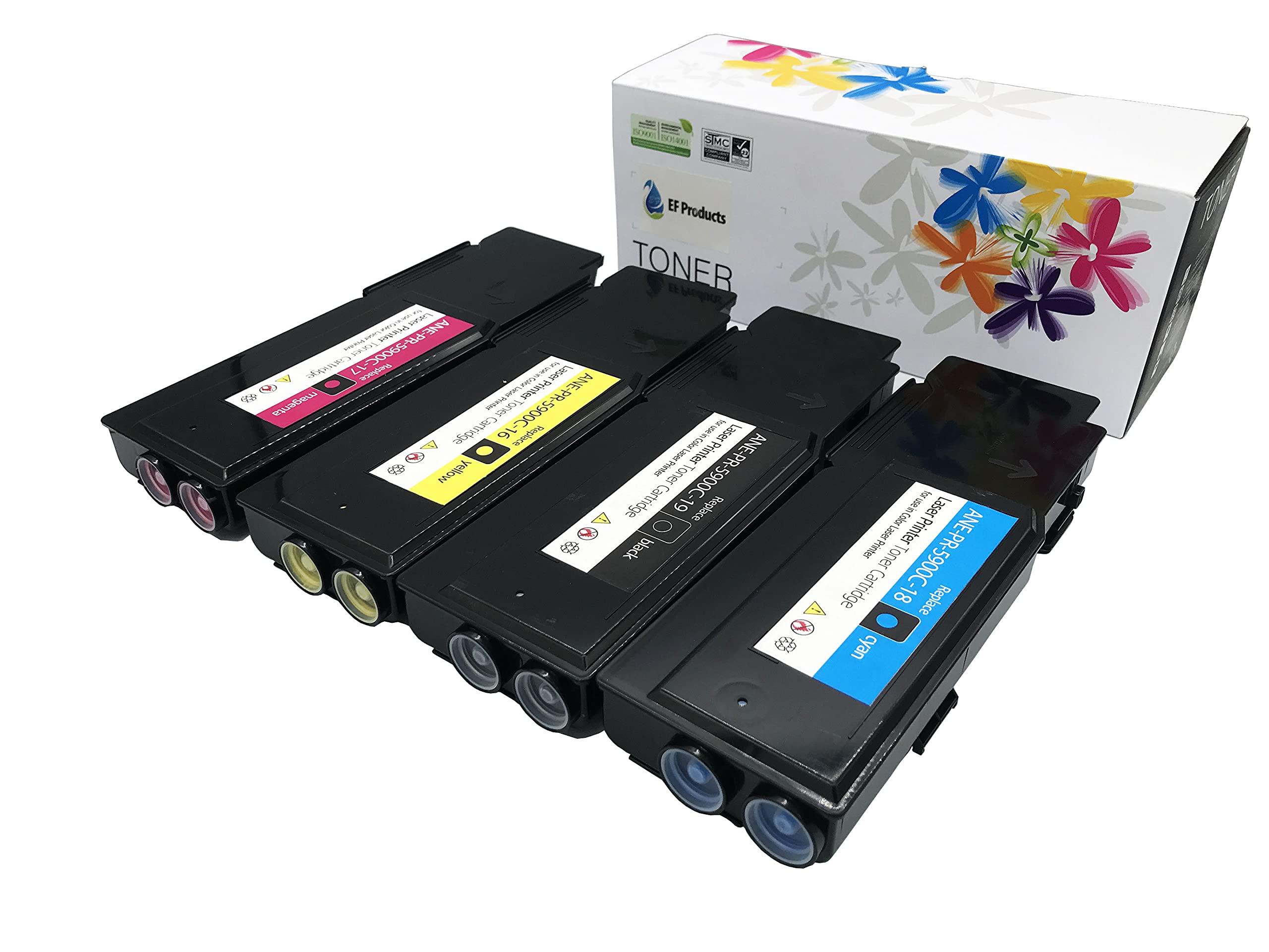 EF Products Remanufactured for Xerox Phaser 6600 6600N 6600DN WorkCentre 6605 6605N 6605DN Toner Cartridge (Black 106R02228, Yellow 106R02227, Magenta 106R02226, Cyan 106R02225, 4-Pack) - Image 4