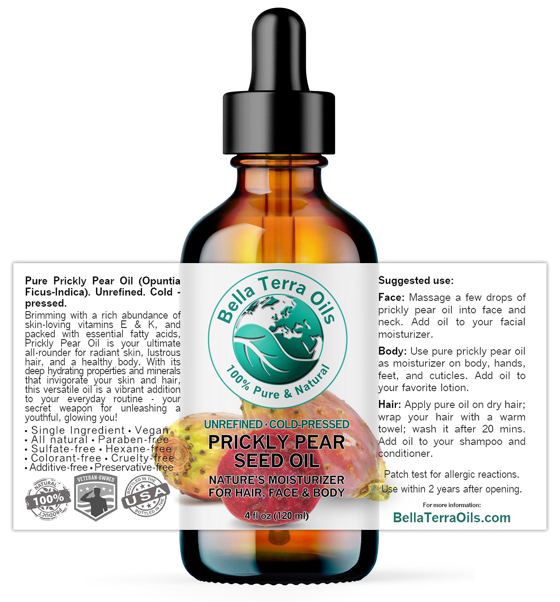 Bella Terra Oils - Prickly Pear Oil 4 oz - Extracted from Cactus Pear, Enriched with Omega-6, Vitamin K, Experience the Opulence of Nature - Image 2