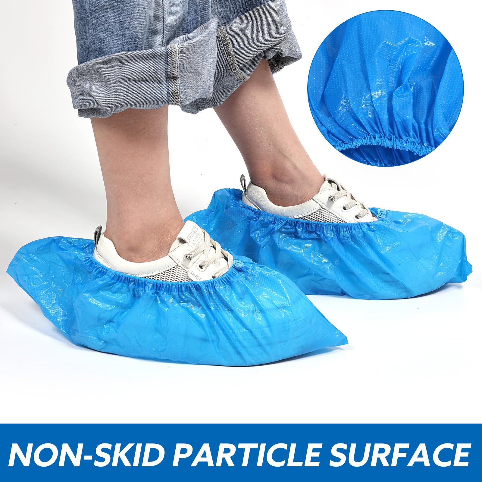 Yzurbu 200pcs Disposable Shoe Covers, Thickened Waterproof and Dustproof Bootie Covers, Fits Up to US Men's Size 11 and Women's Size 13 - Image 7