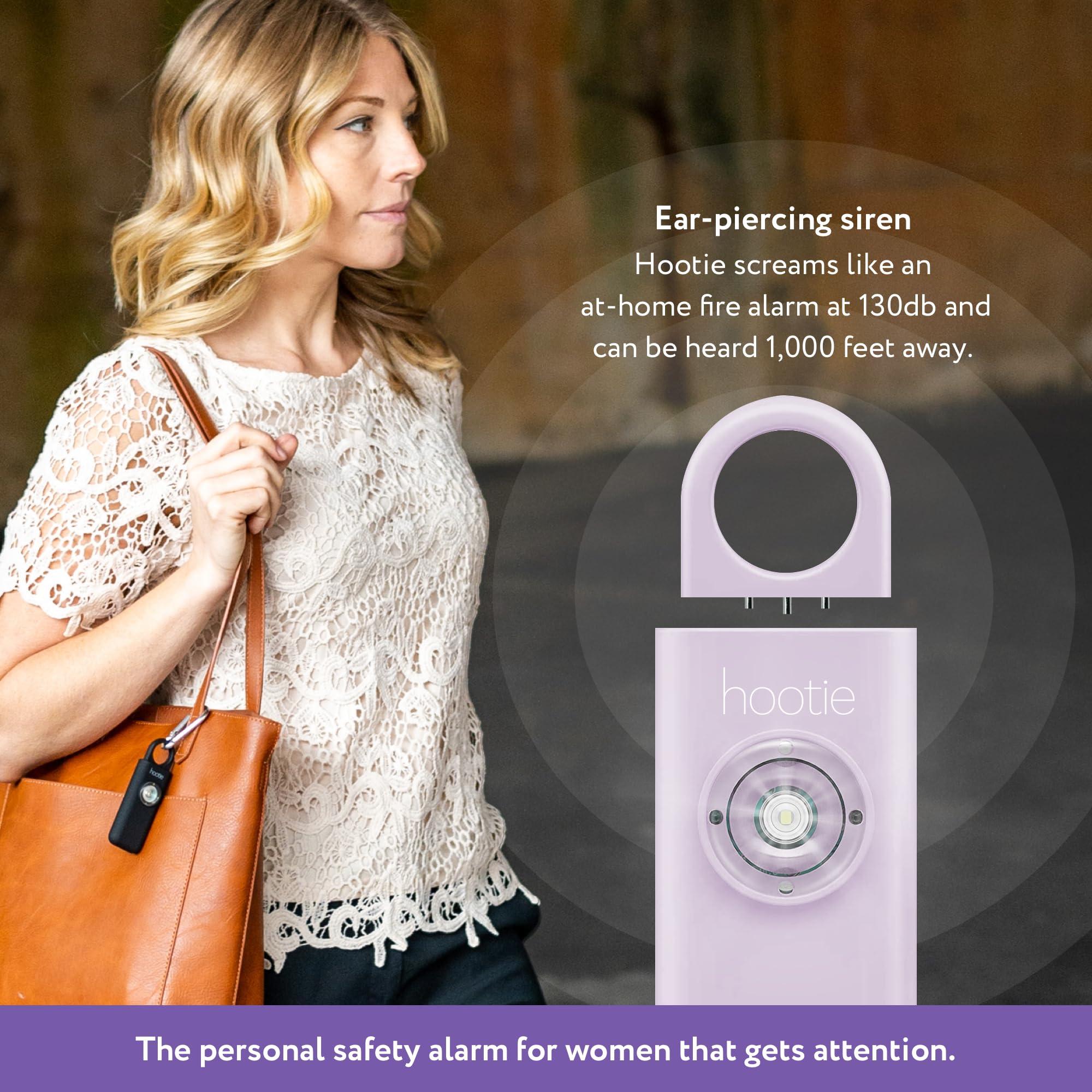 Hootie Personal Safety Alarm for Women, Men, & Kids - Keychain Alarm, Self Defense Strobe & Siren, Security Siren Keychain with 130dB Self Defense Siren & Strobe Light - Red - Image 3