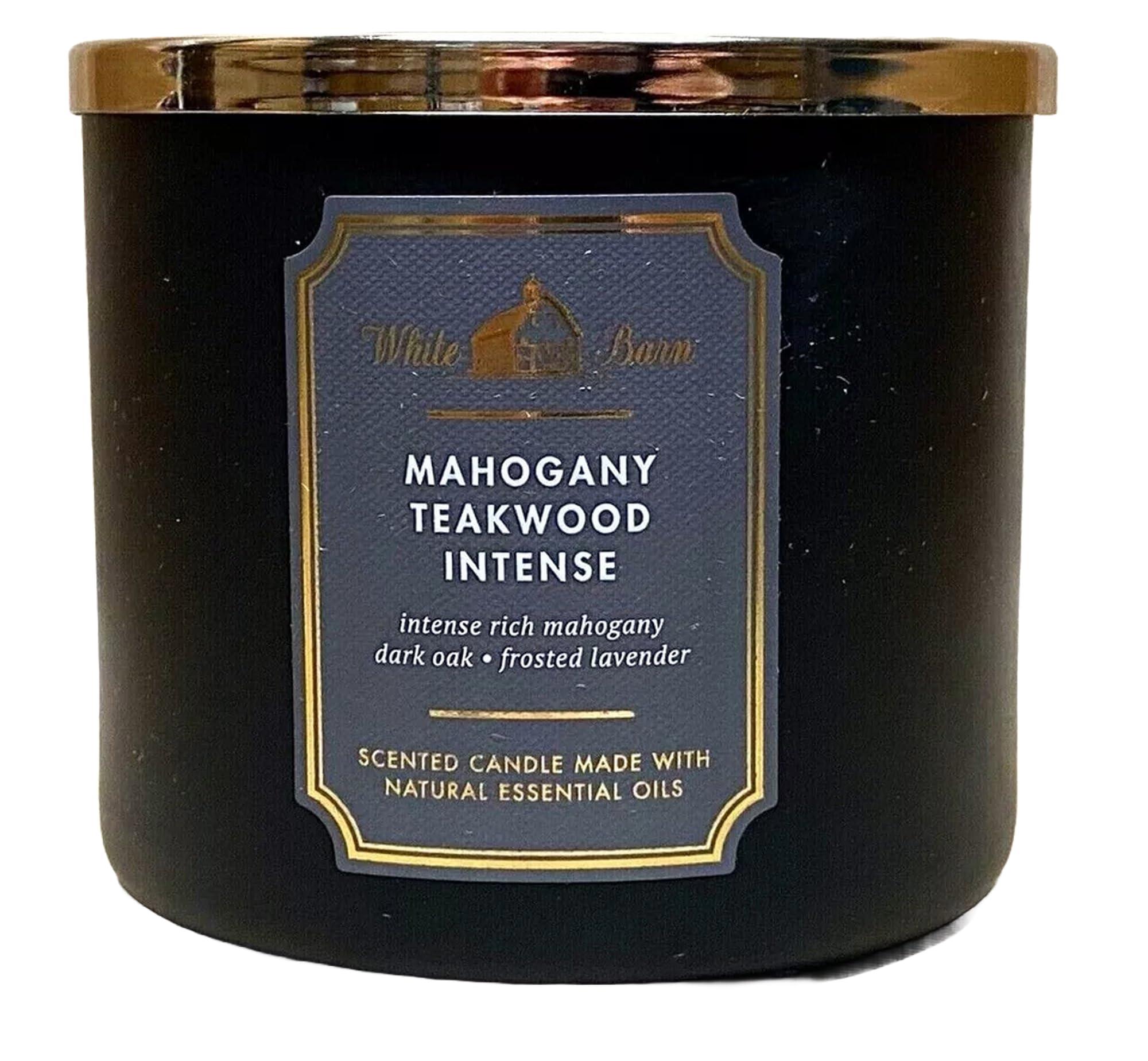 Bath & Body Works White Barn 3-Wick Candle in Mahogany Teakwood High Intensity, Scented - Image 6
