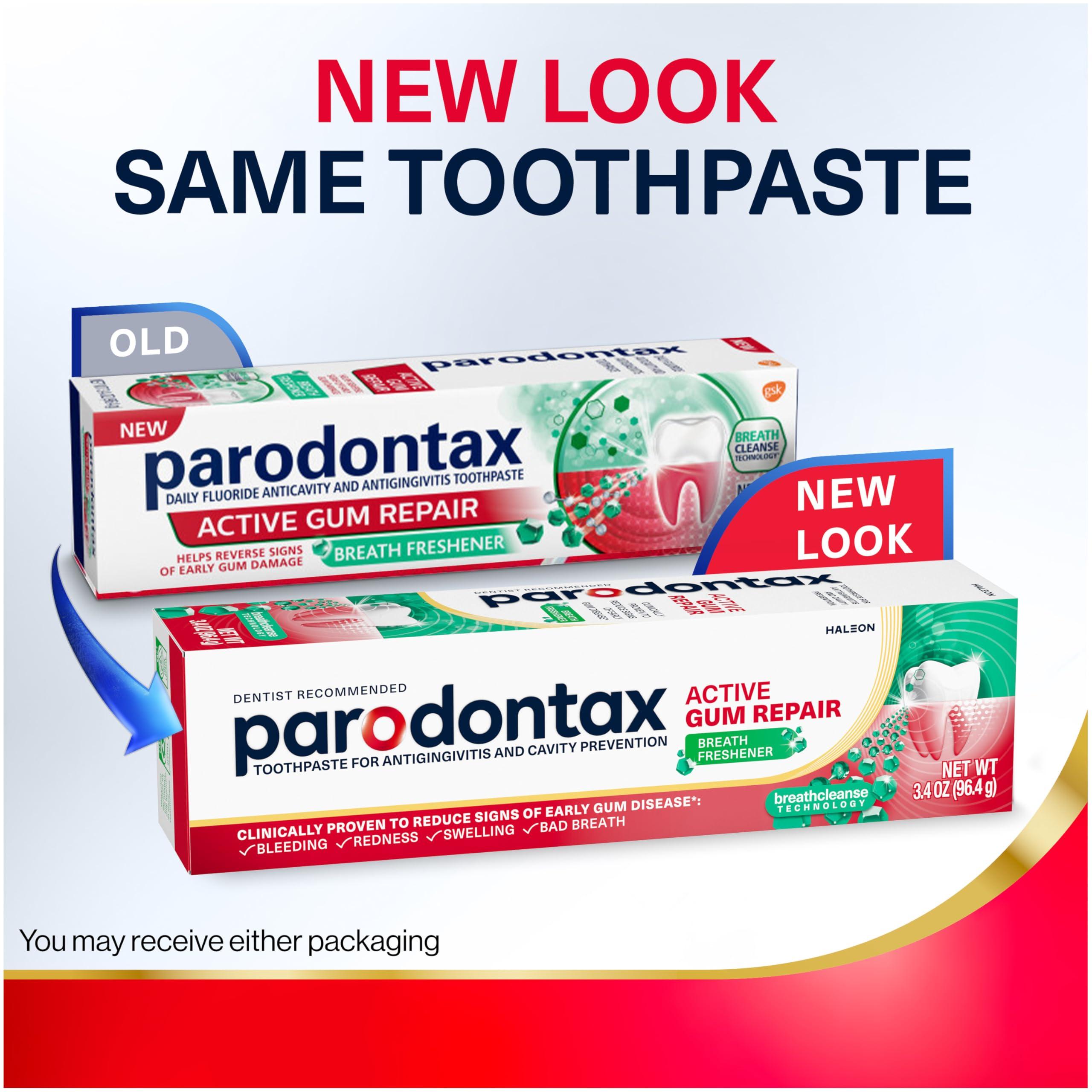 Parodontax Active Gum Repair Breath Freshener Toothpaste, 3x3.4 oz - Image 8