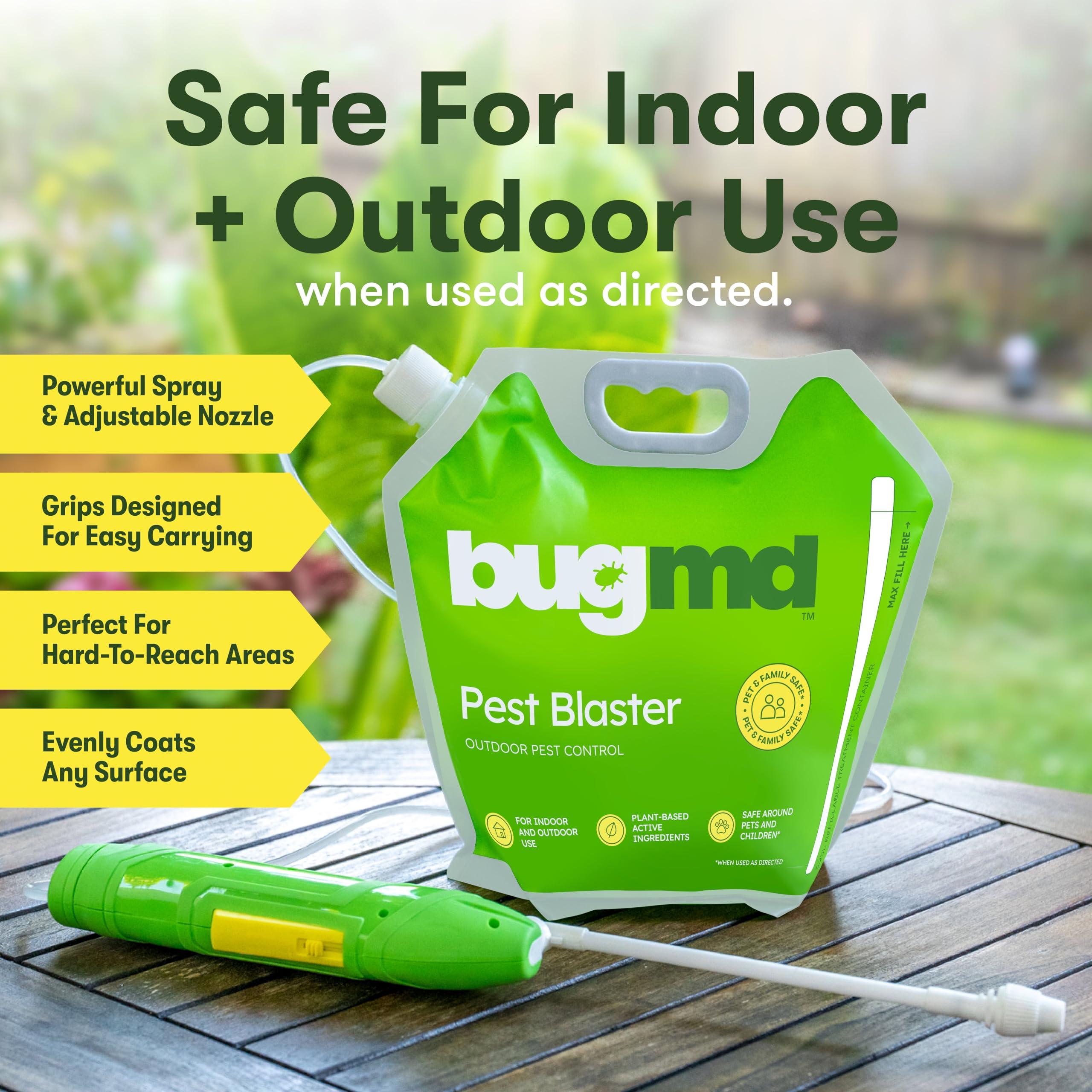 BugMD Pest Blaster Reusable Mixing Pouch & Automatic Sprayer - Easy-to-Use Spray, Lightweight Powerful Adjustable Nozzle (Concentrate Sold Separately) - Image 5