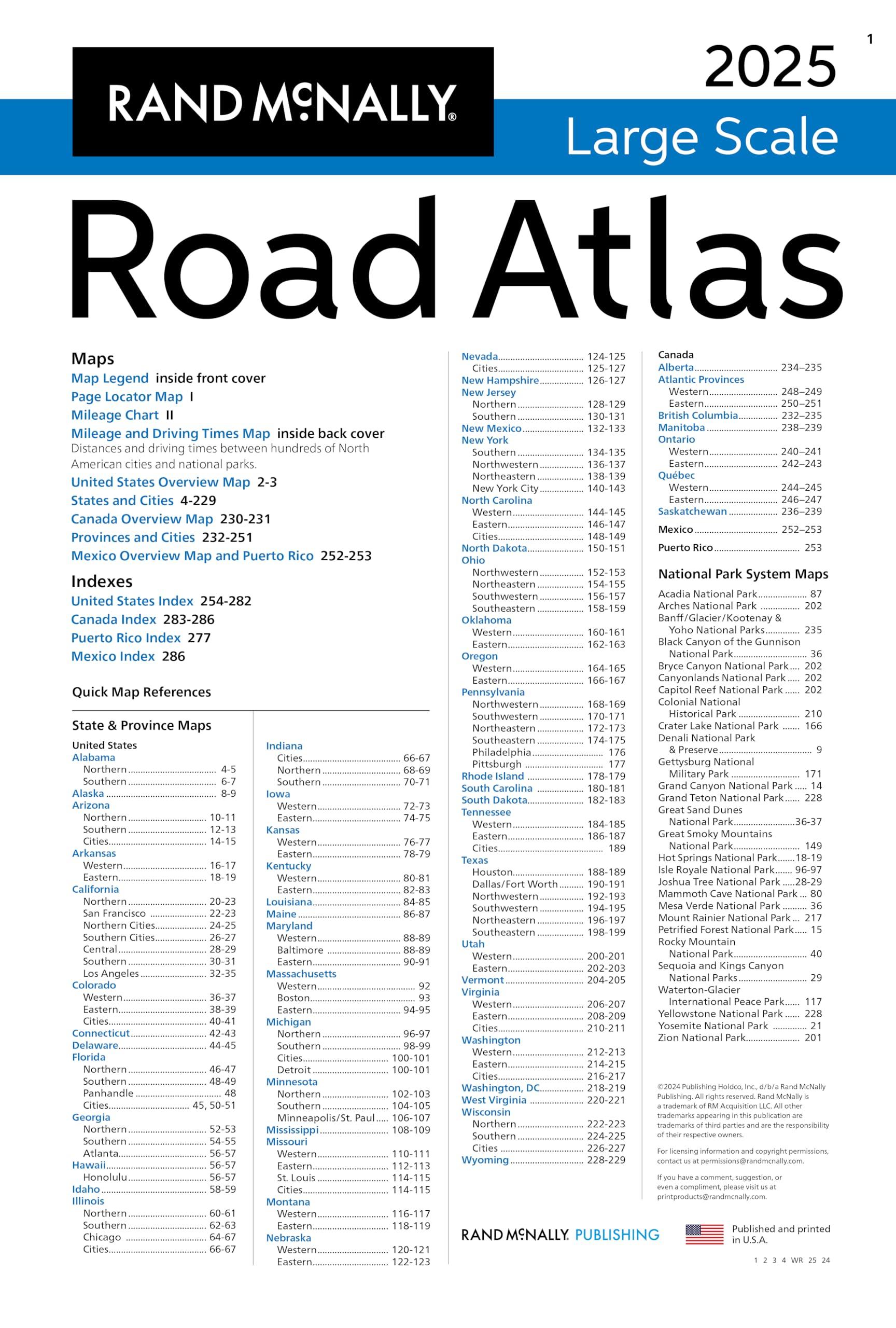 Rand McNally Road Atlas Large Scale 2025: United States, Canada, Mexico (Rand McNally Large Scale Road Atlas USA) - Image 4