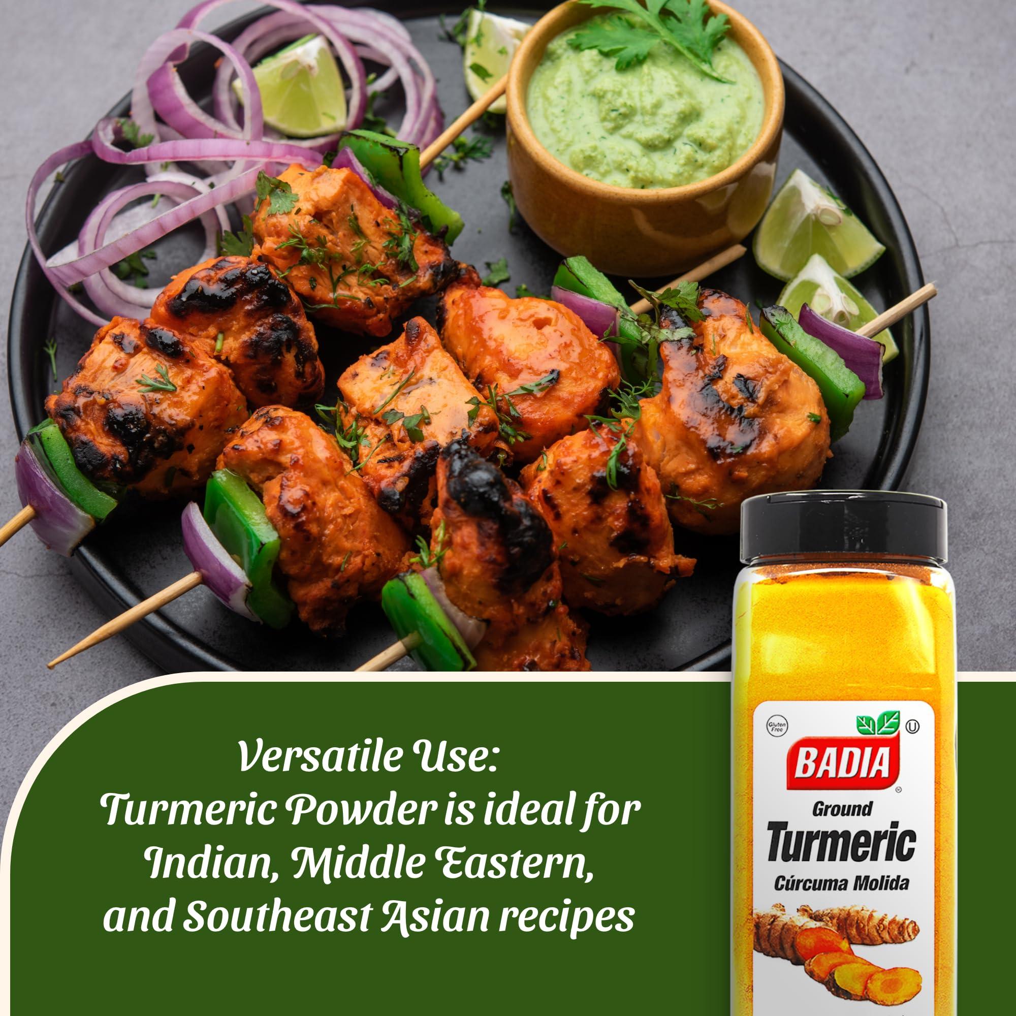 Badia Ground Turmeric Powder, 16 oz - Premium Curcuma Seasoning for Cooking, Golden Flavor & Rich Aroma - Image 3