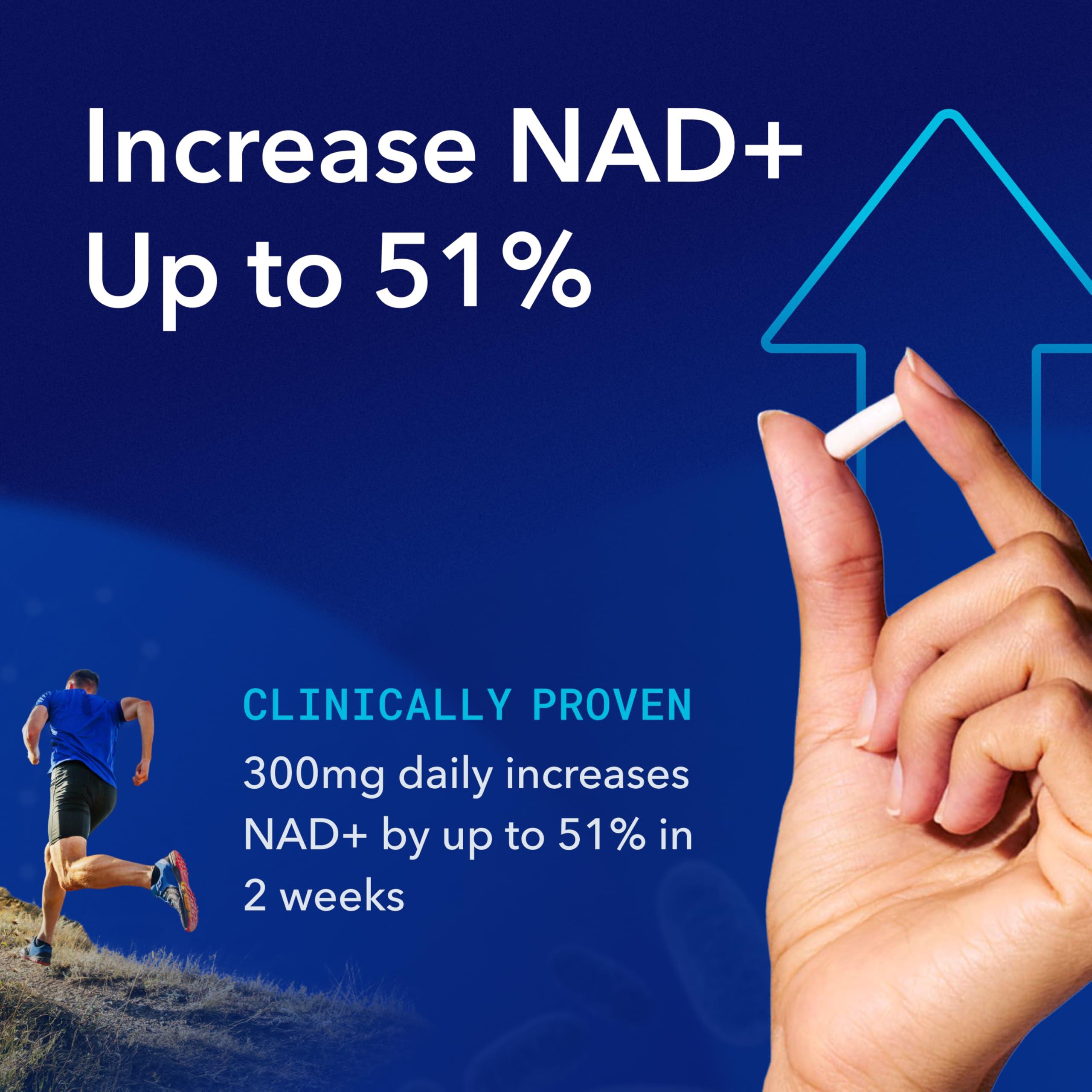 TRU NIAGEN Patented NAD Supplement for Anti Aging and Cell Regeneration, 300mg Niagen, 30 Servings | Supports Cellular Energy, Brain, Muscle | Nicotinamide Riboside (NR) Take 1 Daily | 2 Bottles - Image 3