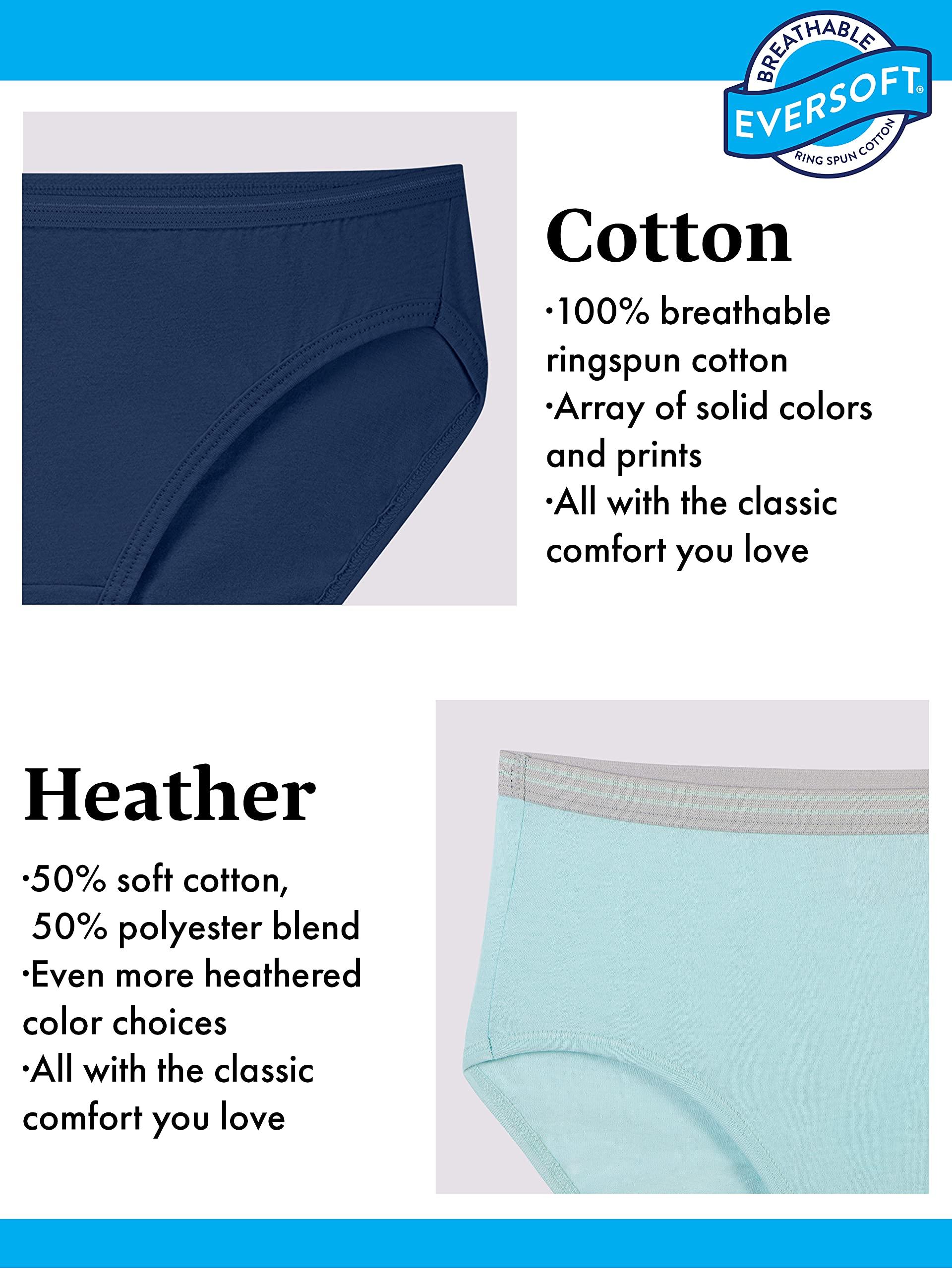 Fruit of the Loom Women's Eversoft Cotton Underwear Multipacks, Tag Free & Breathable, Available in Plus Size - Image 4