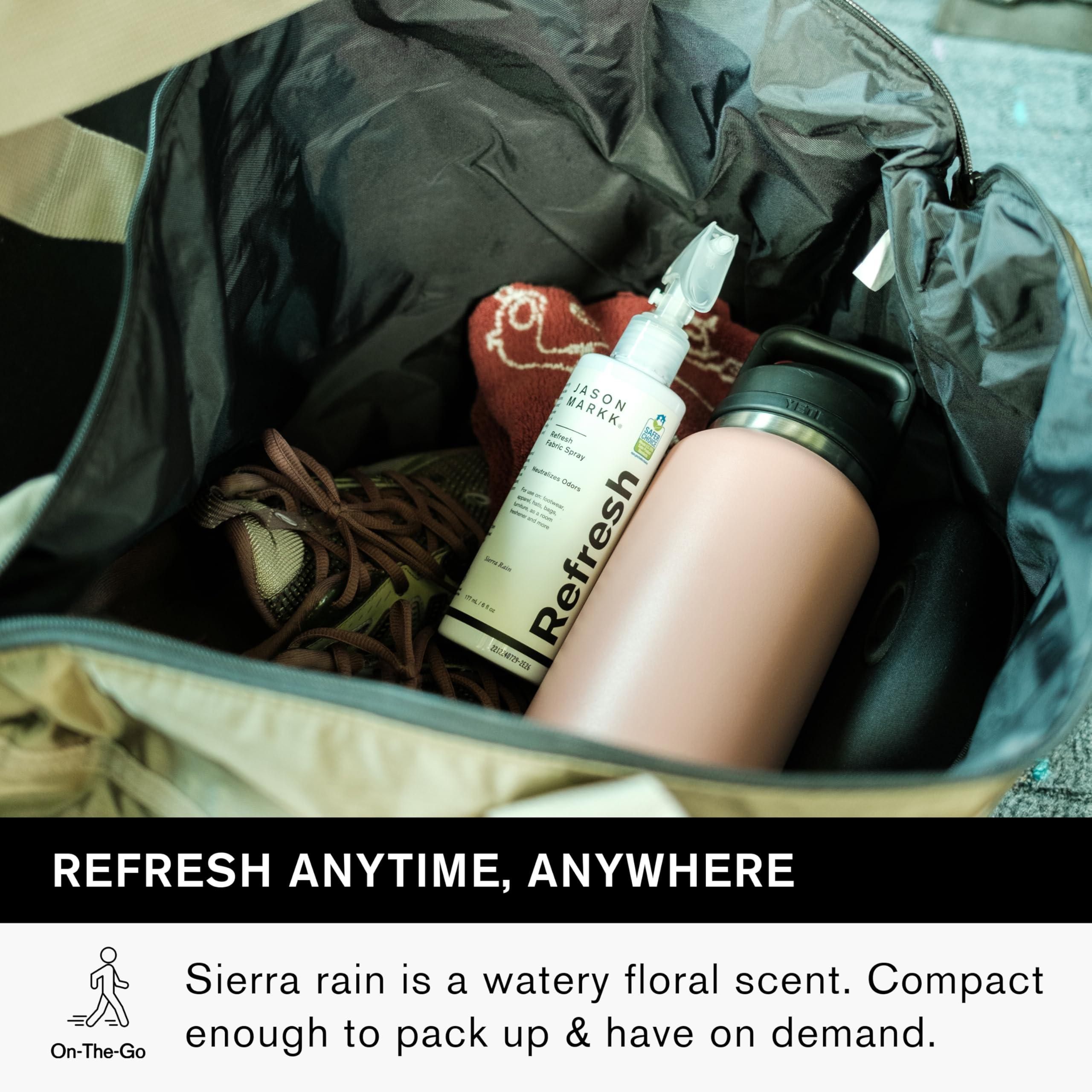 Jason Markk Refresh Spray, Shoe Deodorizer, Odor Eliminator, Sneaker Care, Ideal for Footwear, Hats, Apparel, Bags, Furniture, Room Freshener, Sierra Rain Scent, 6oz - Image 6