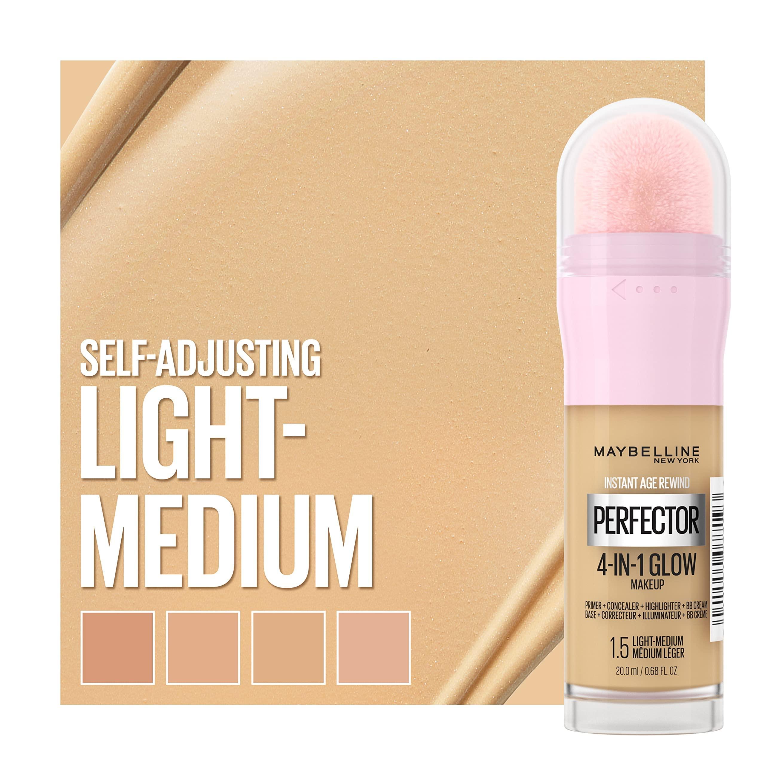 Maybelline New York Instant Age Rewind Instant Perfector 4-In-1 Glow Makeup, Light/Medium - Image 7