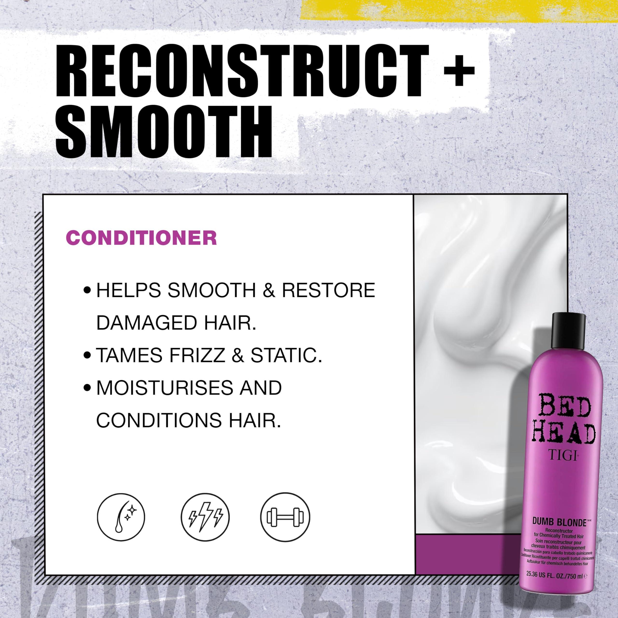 Bed Head by TIGI Dumb Blonde Shampoo and Conditioner for Blonde Hair 25.36 fl oz 2 count - Image 6