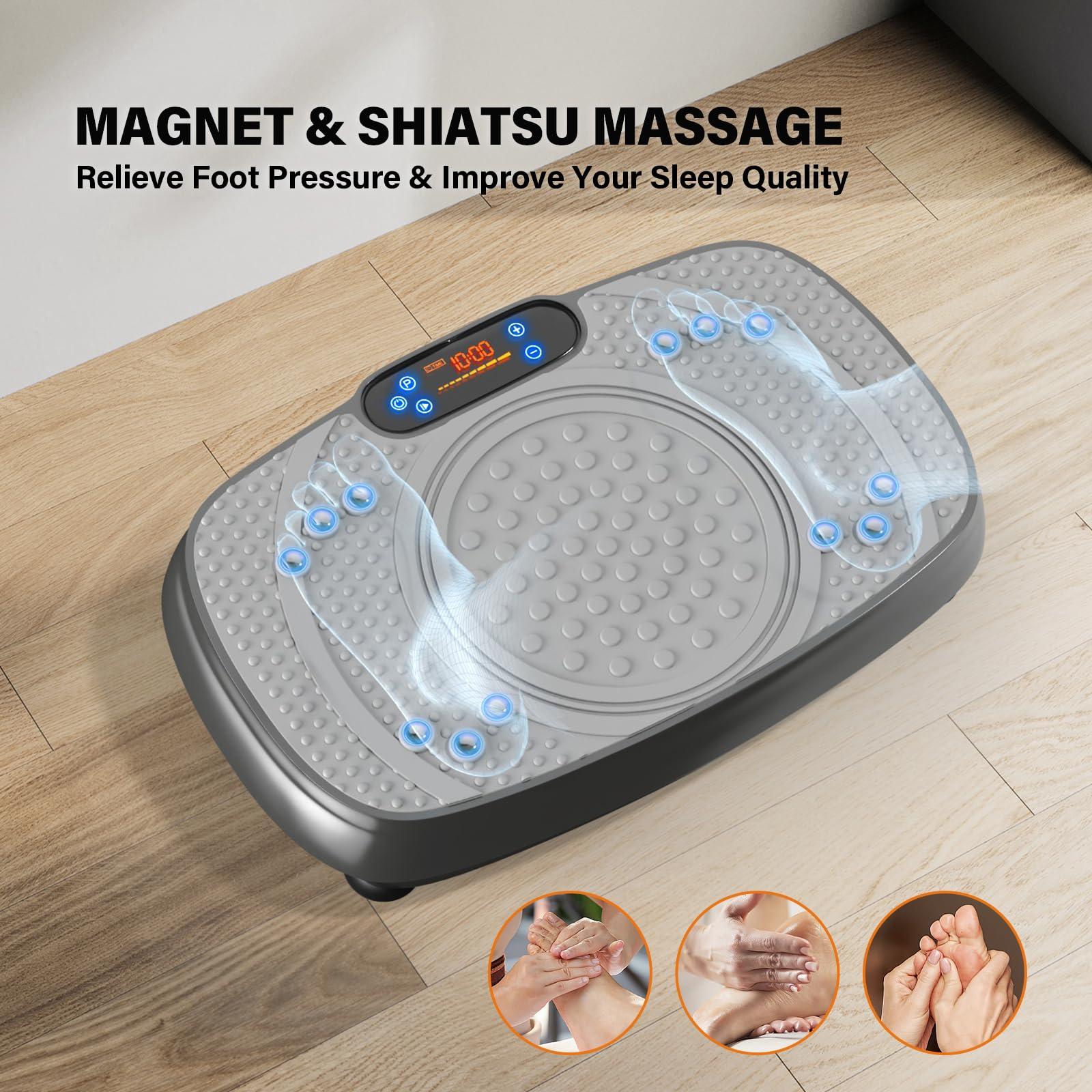 Vibration Plate Exercise Machine: TISSCARE Weight Loss and Lymphatic Drainage Vibrating Plates, Whole Body Workout Sculpting Platform for Home Fitness Fat Burner for Women Men - Image 5