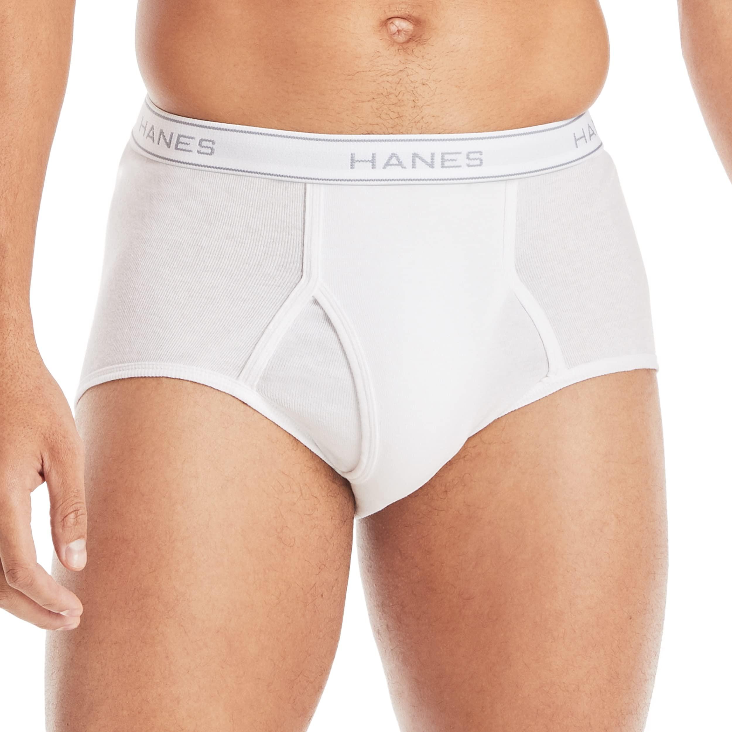Hanes Men's Moisture-Wicking Cotton Briefs, Available in White and Black, Multi-Packs Available - Image 2