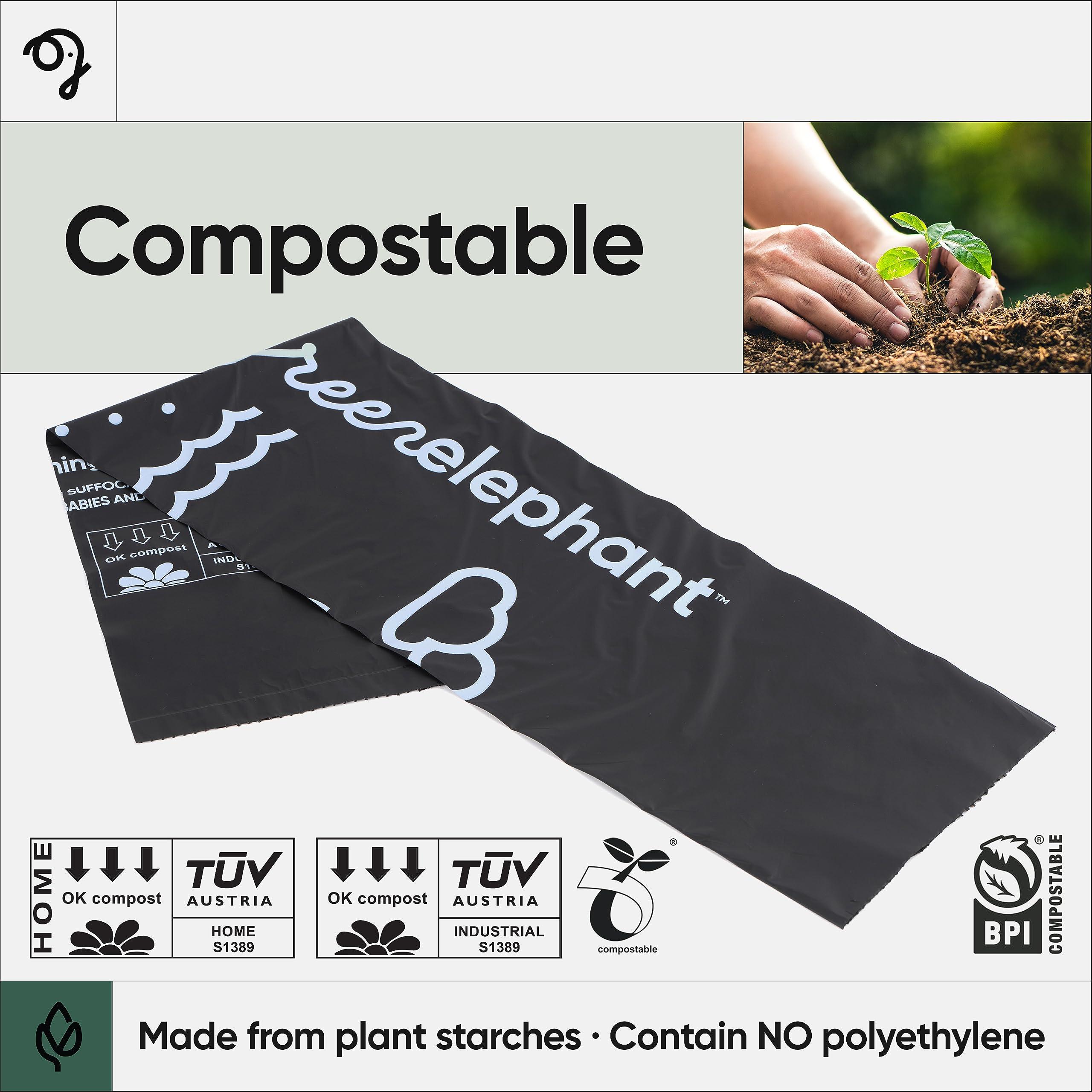 Green Elephant Portable Waste Bags – Camping Potty Liners, Biodegradable Sanitary Bags for 5 Gallon Bucket, Outdoor Use, 15 Count, 8 Gal (1 Pack) - Image 3